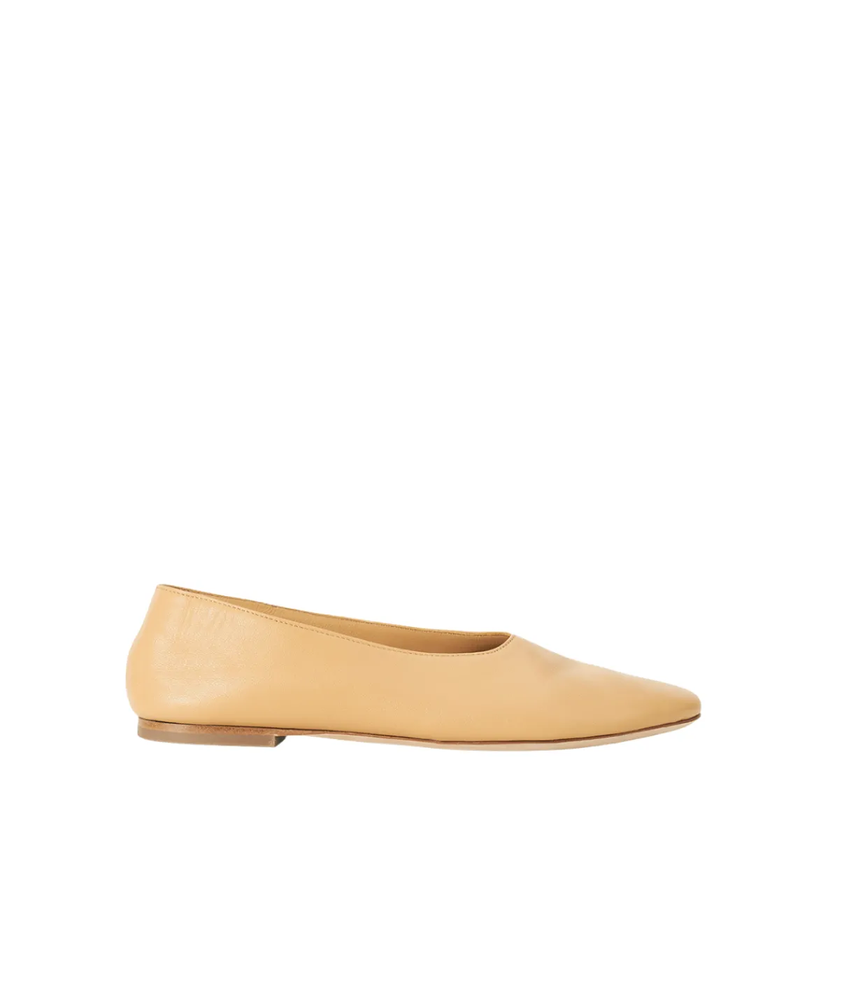 Staud Alba Ballet Flat in Porcini Best