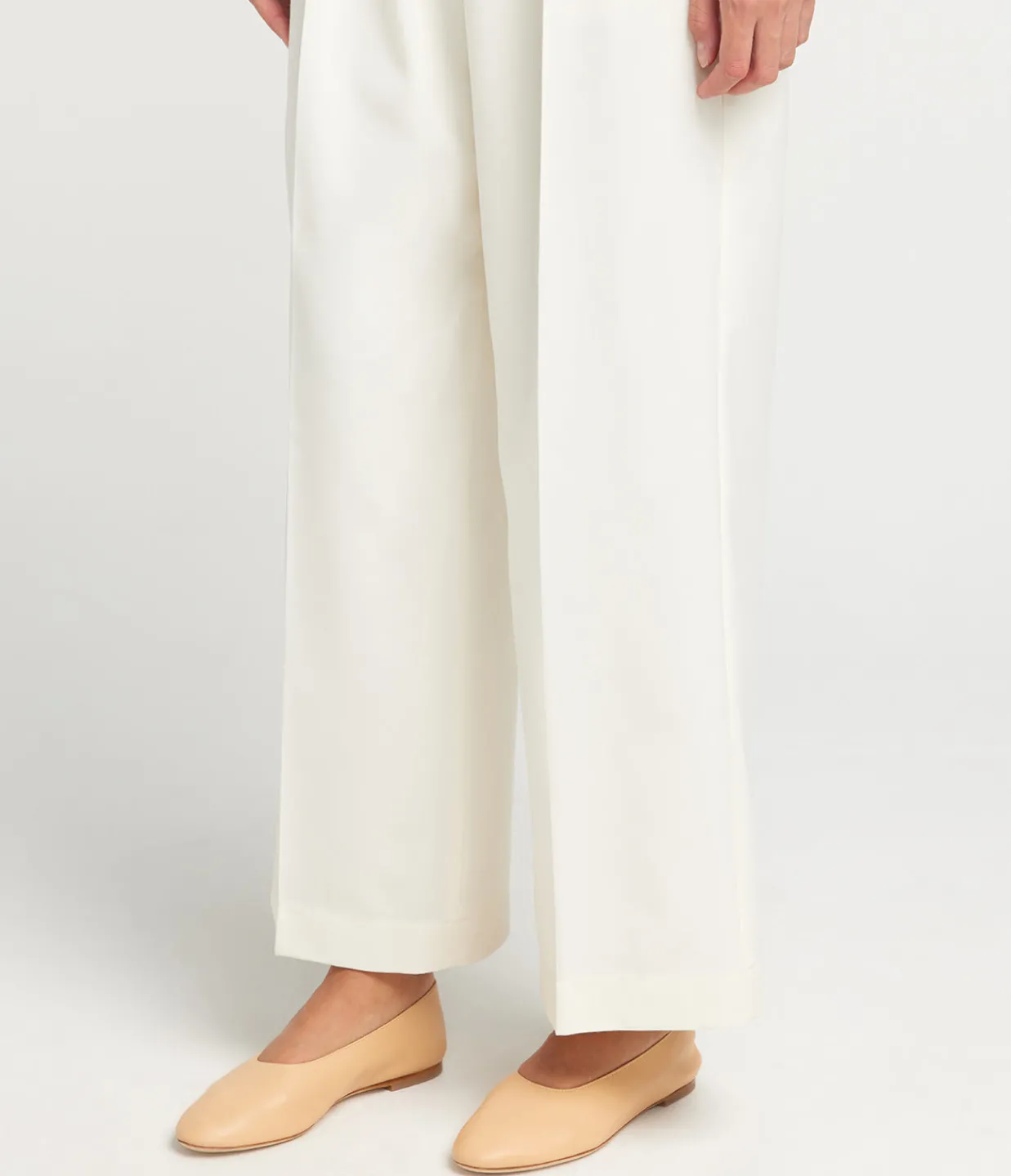 Staud Alba Ballet Flat in Porcini Best