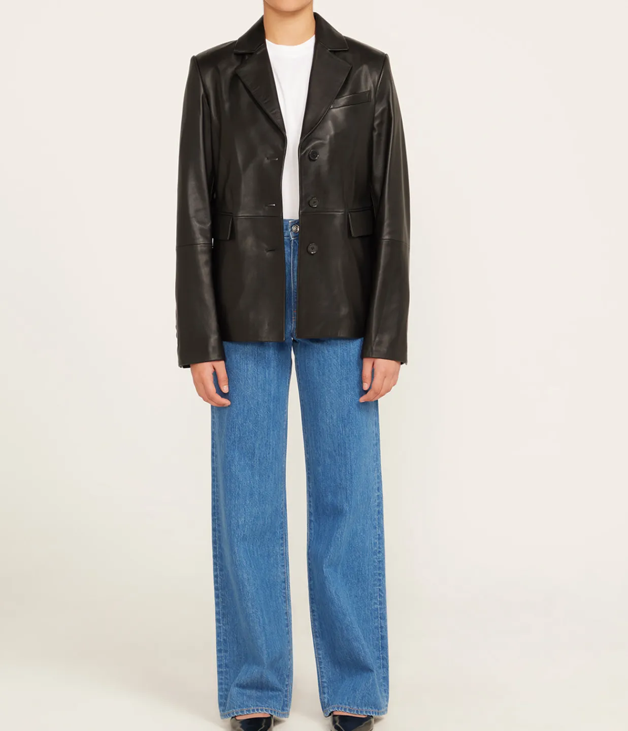 Loulou Studio Aldo Leather Jacket in Black Cheap