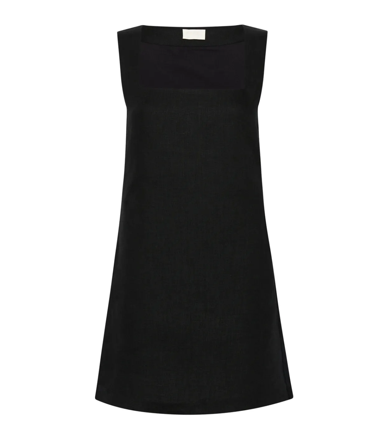 Posse Alice Linen Mini Dress in Black Store