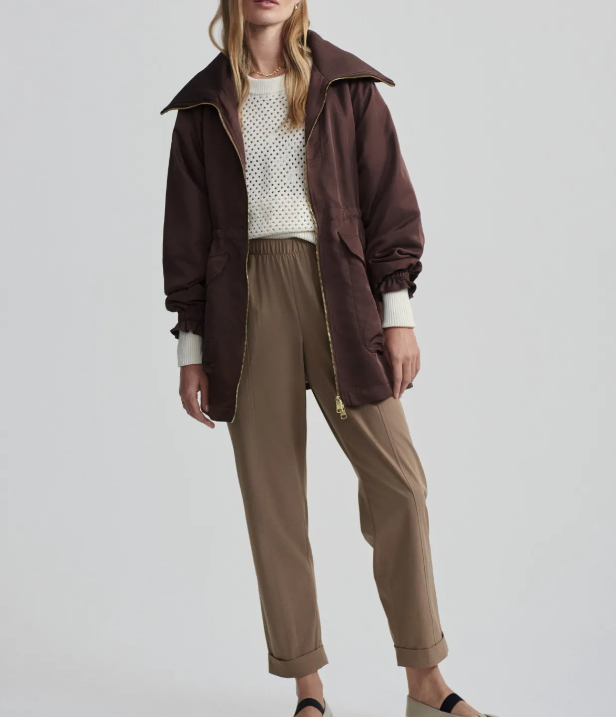 Varley Alison Jacket in Chestnut Shop
