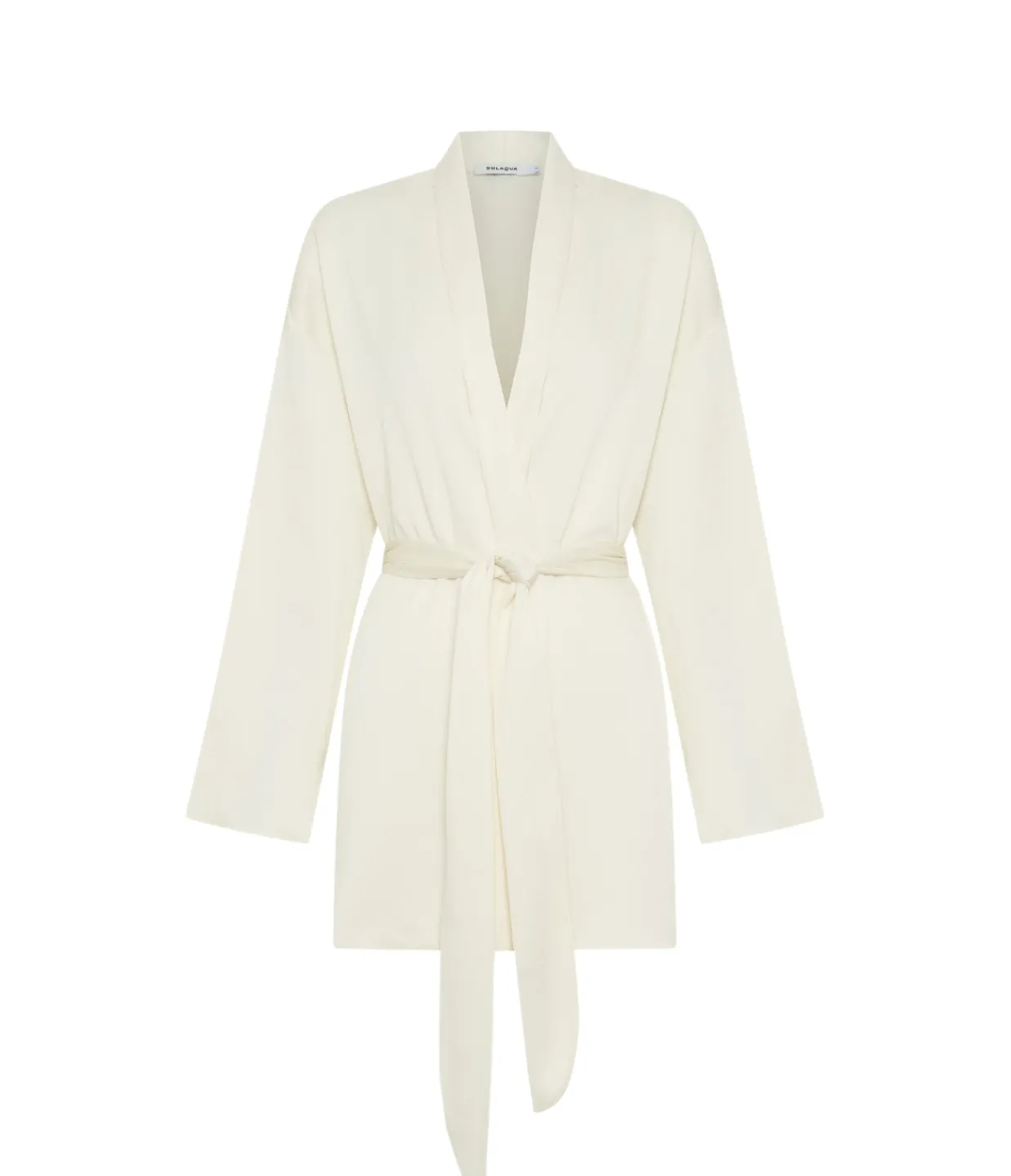 Solaqua Alma Pleated Robe in Ivory Discount