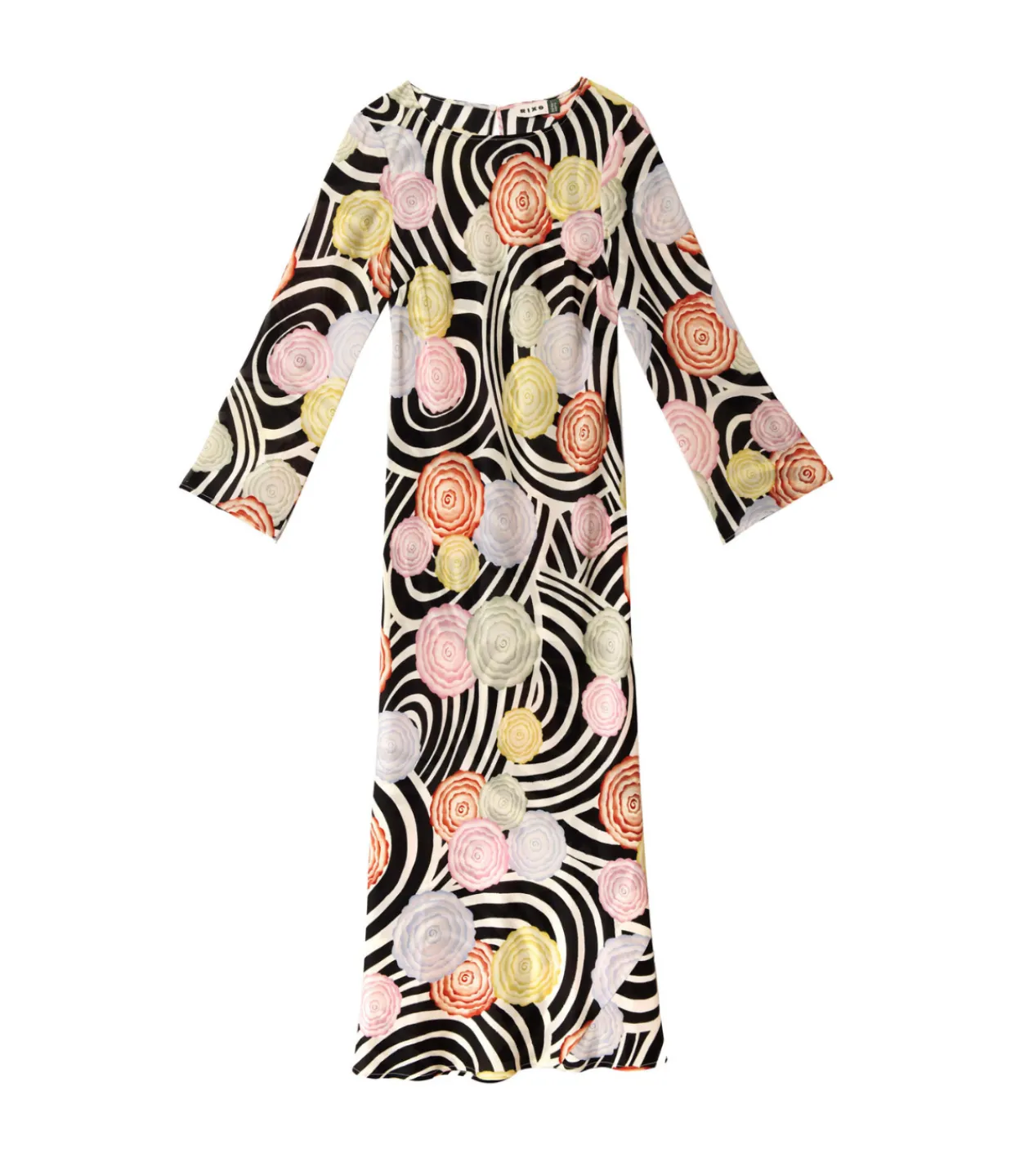 Rixo Alondra Long Sleeve Dress in Whirlpool Floral Sale
