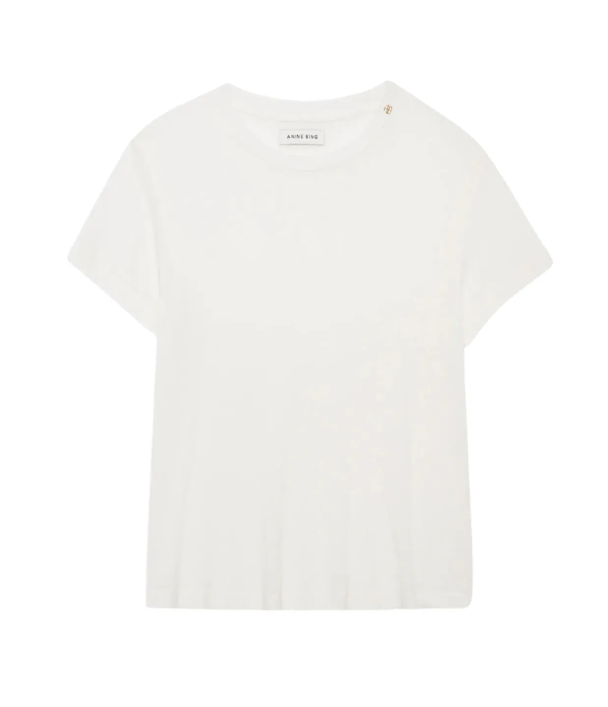Anine Bing Amani Tee in Off White Cashmere Blend Flash Sale