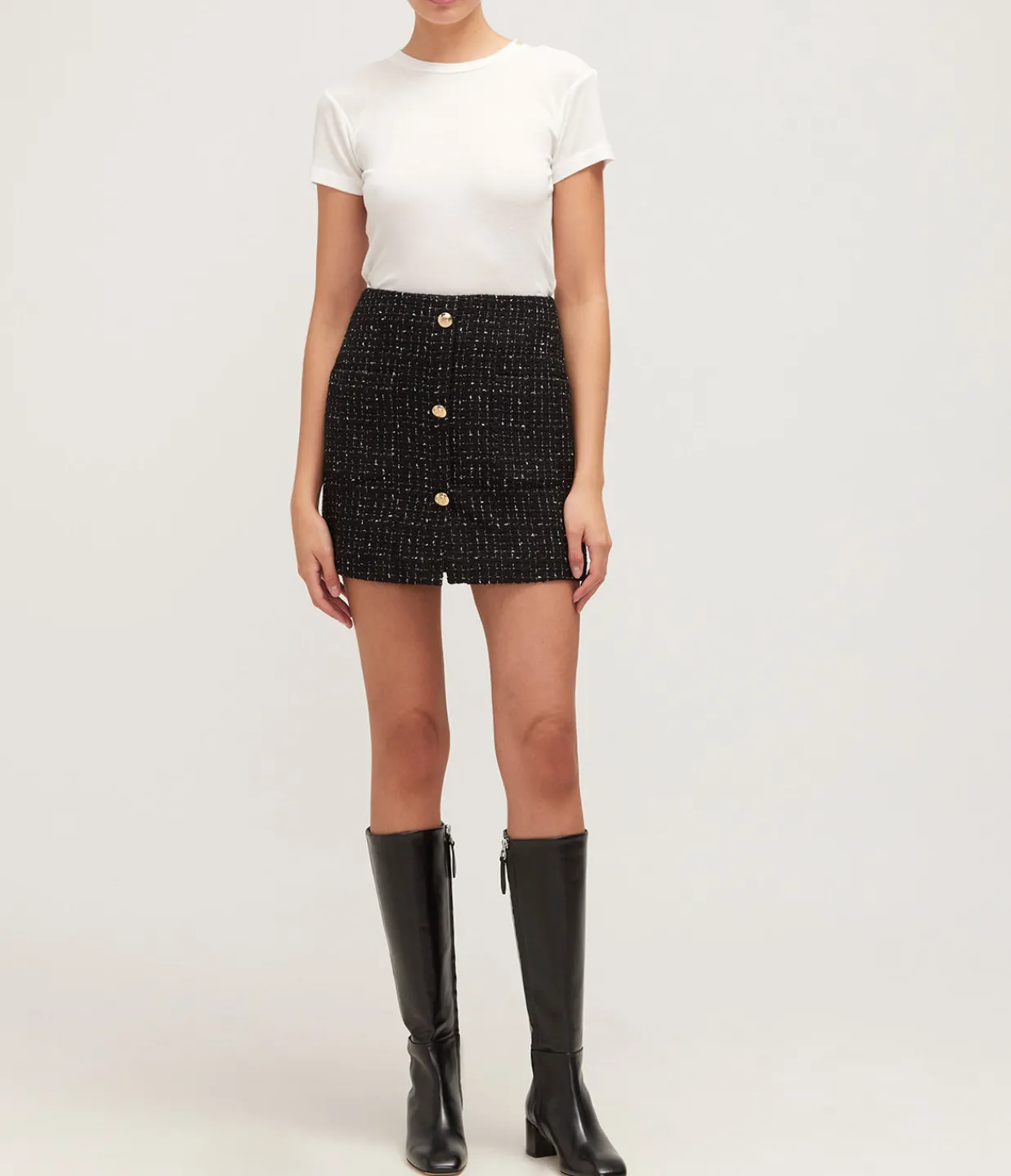 Anine Bing Amani Tee in Off White Cashmere Blend Flash Sale