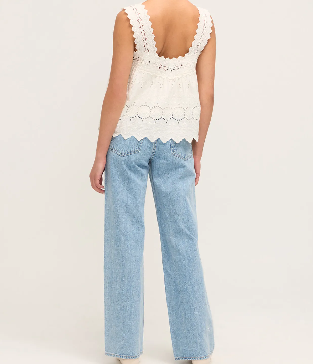 Posse Amelia Top in Vintage White Outlet