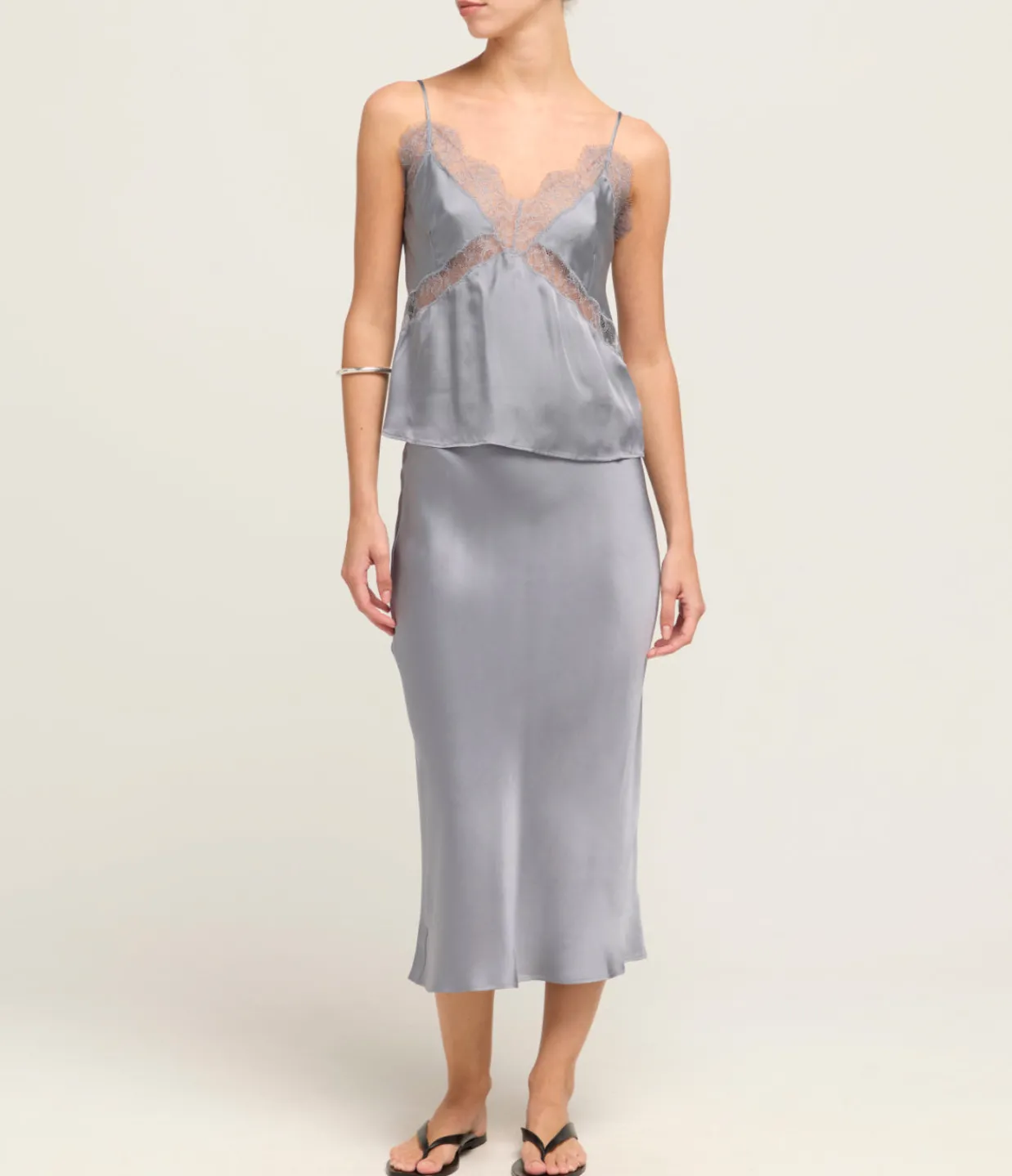 Anine Bing Amelie Camisole in Grey New