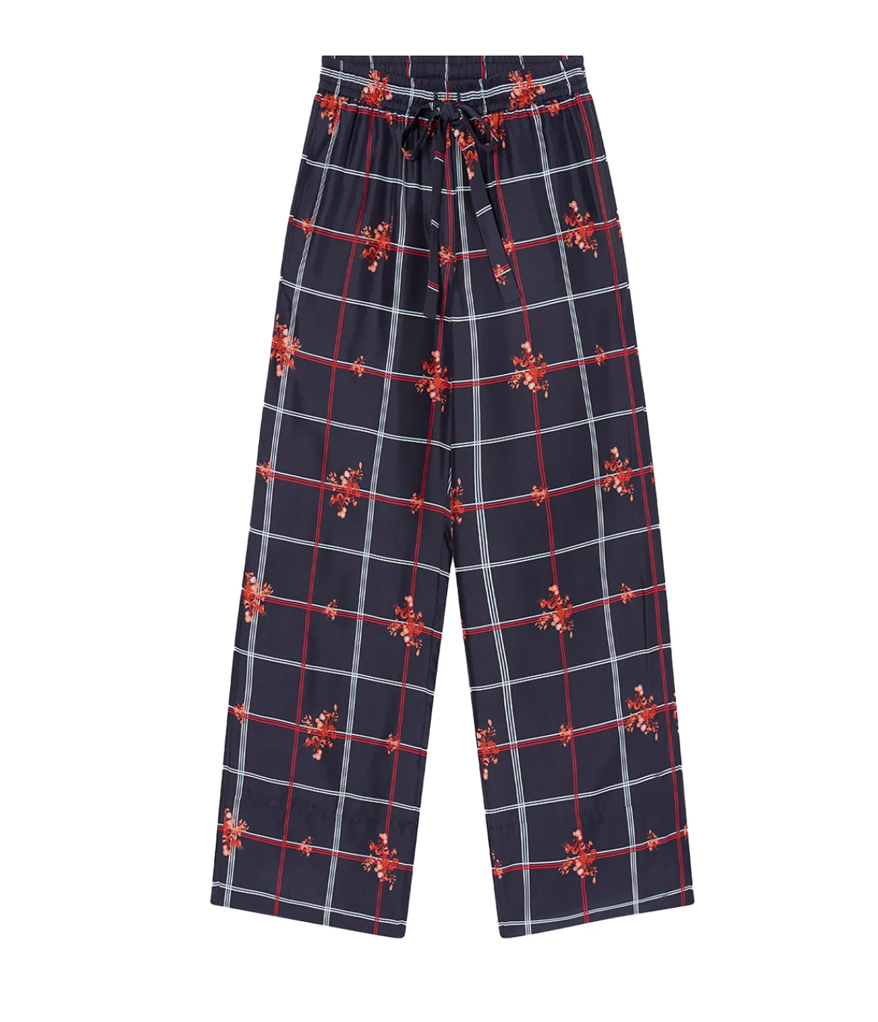 Lee Mathews Anya Wide Leg Pant in Ink Floral Online