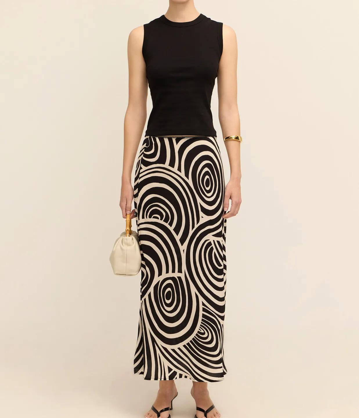 Rixo Ardith Skirt in Whirlpool Mono Cheap