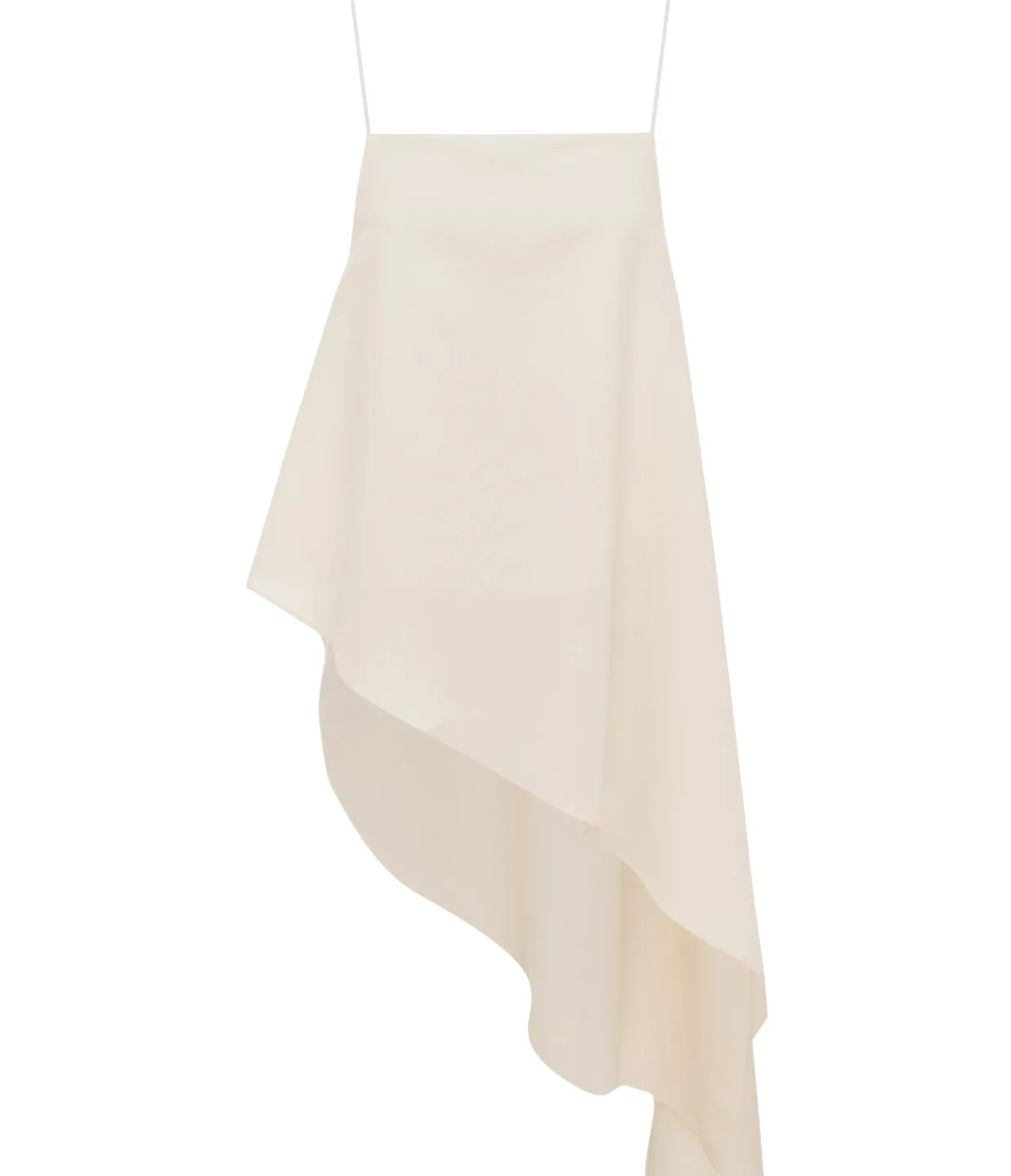 ROHE Asymmetric Tie Detail Top in Cream Discount