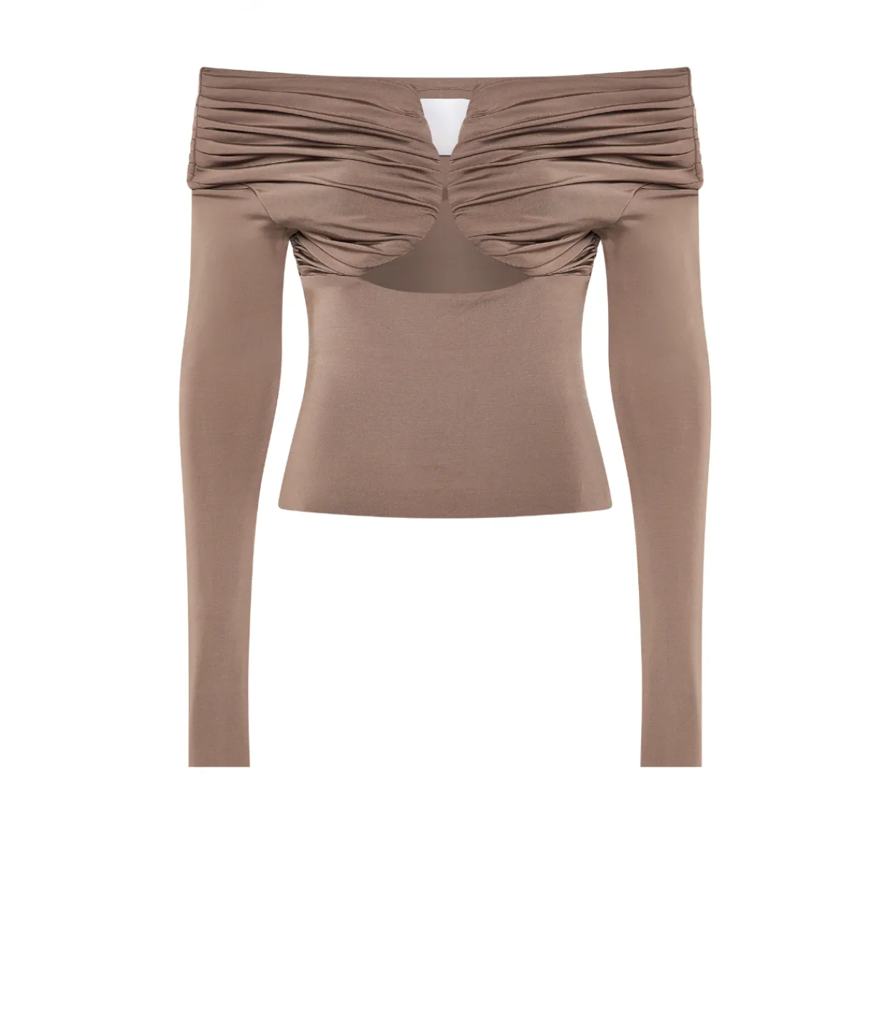 Paris Georgia Axel Off Shoulder Top in Concrete Cheap