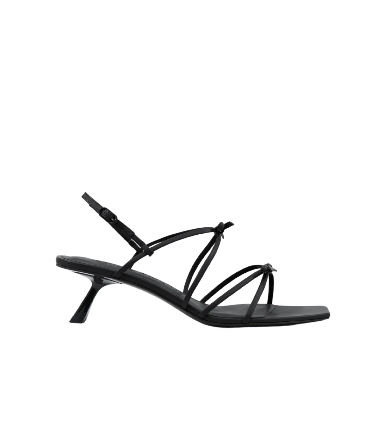 Studio Amelia Ballet Strappy Mule in Black Hot