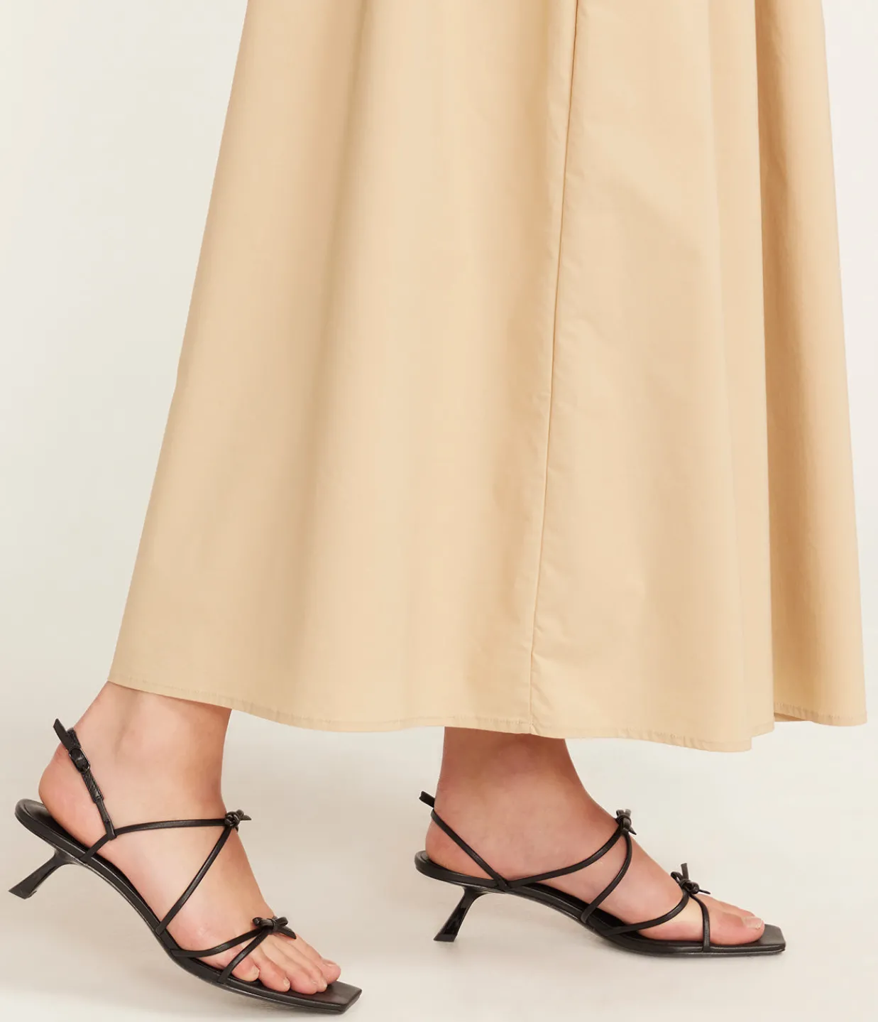 Studio Amelia Ballet Strappy Mule in Black Hot