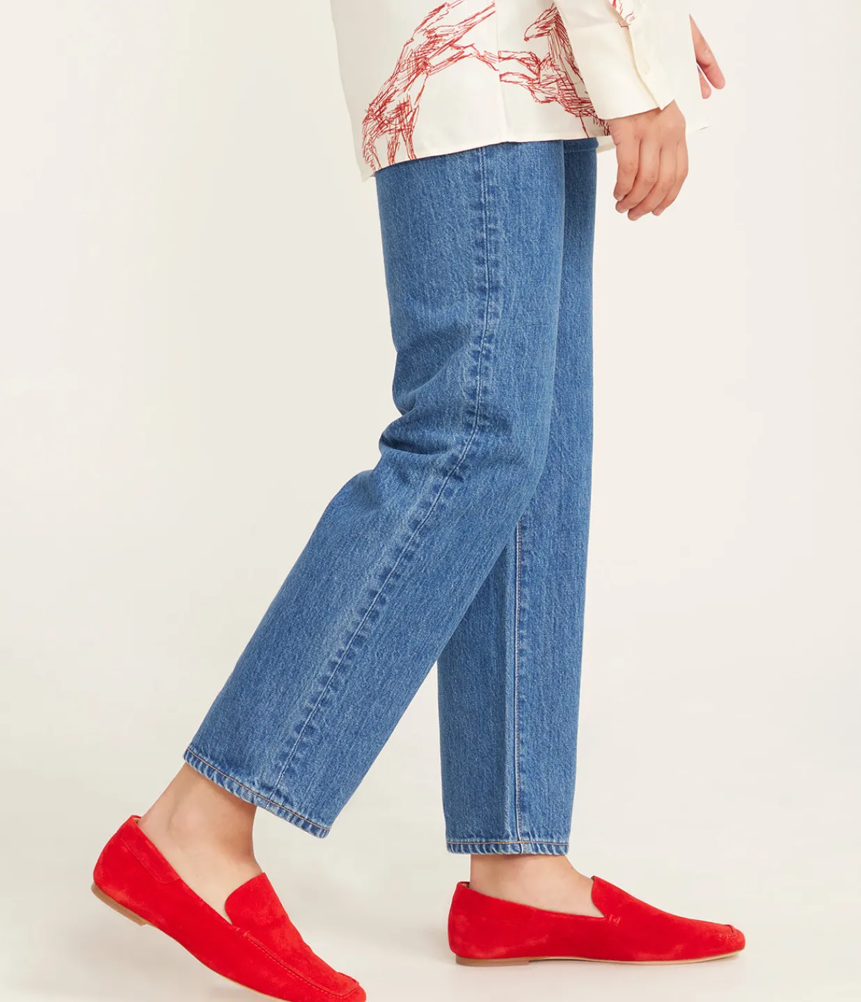Staud Becks Soft Loafer in Chili Online