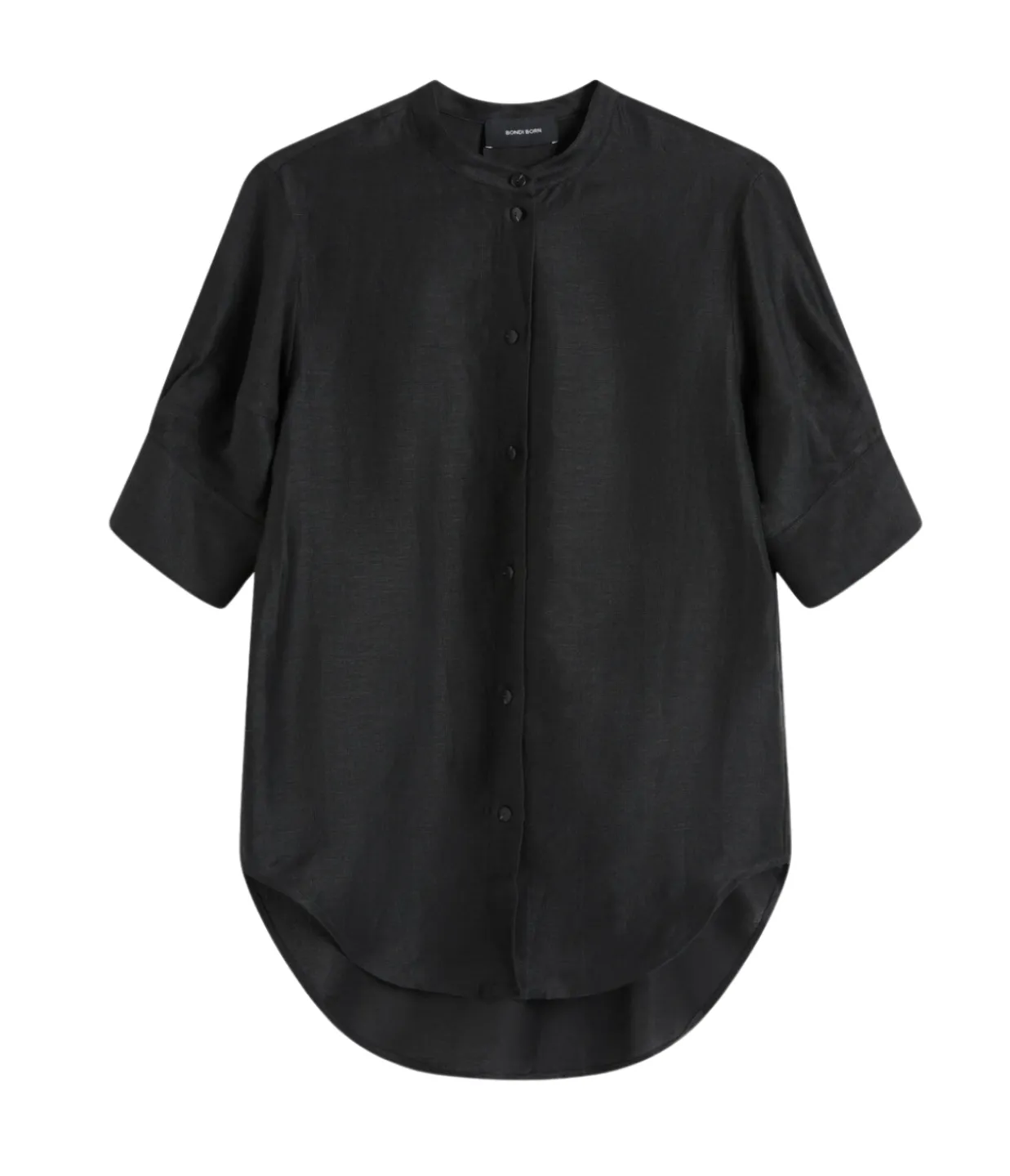 Bondi Born Bormio Short Sleeve Shirt in Black Clearance
