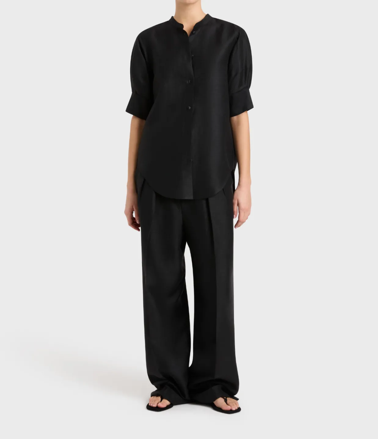 Bondi Born Bormio Short Sleeve Shirt in Black Clearance