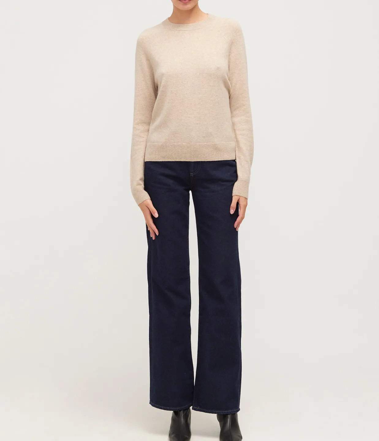 Samsoe Samsoe Boston Cashmere Blend in Cream Melange New