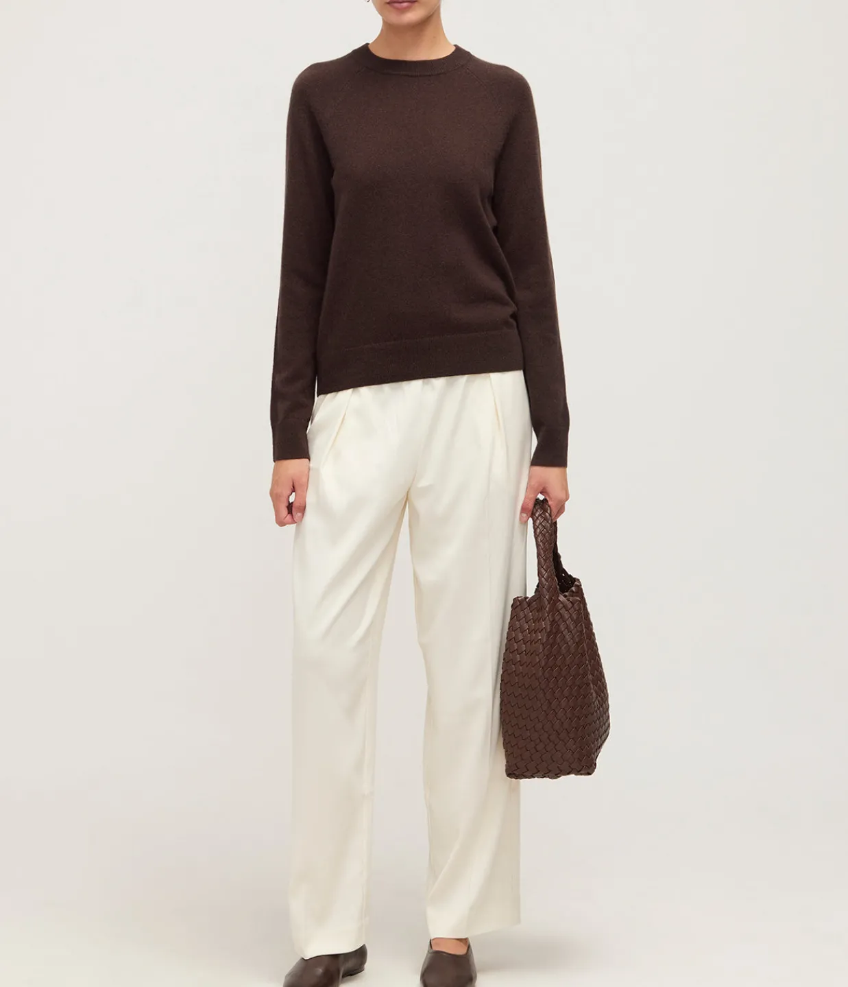 Samsoe Samsoe Boston Cashmere Blend Knit in Mole Clearance
