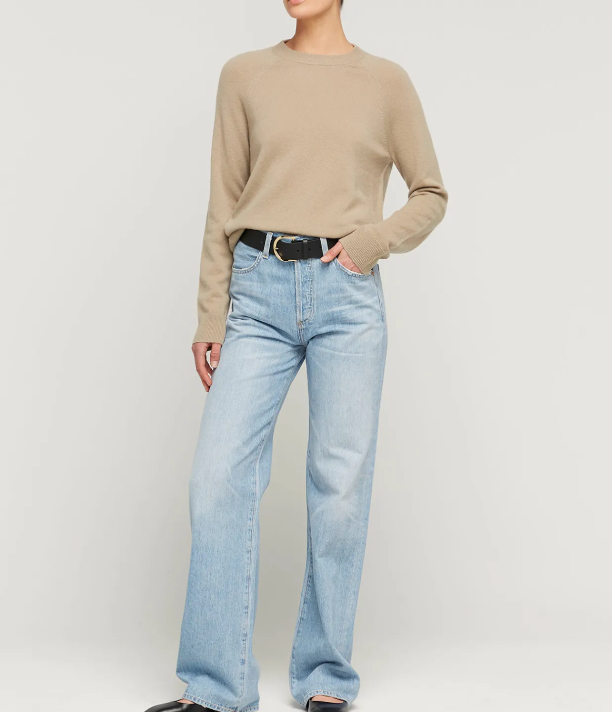 Samsoe Samsoe Boston Cashmere Knit in Silver Sage Hot