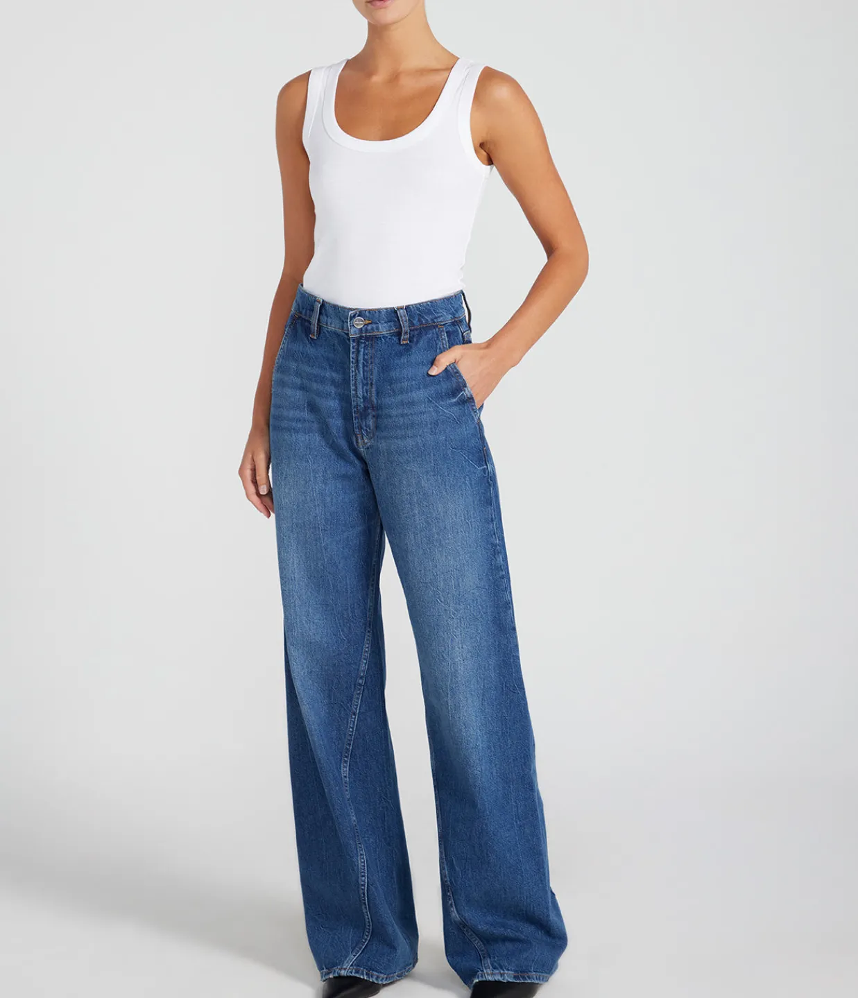 Anine Bing Briley Jean in Artic Blue Clearance