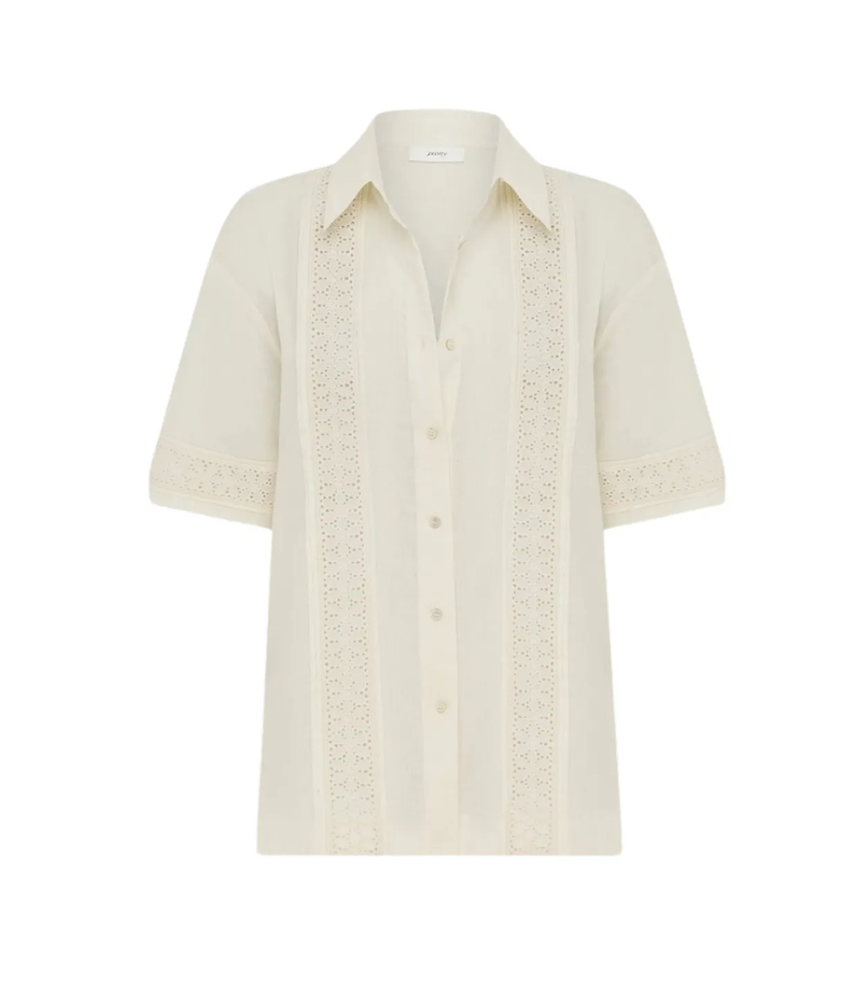 Peony Broderie Shirt in Fleur Best Sale