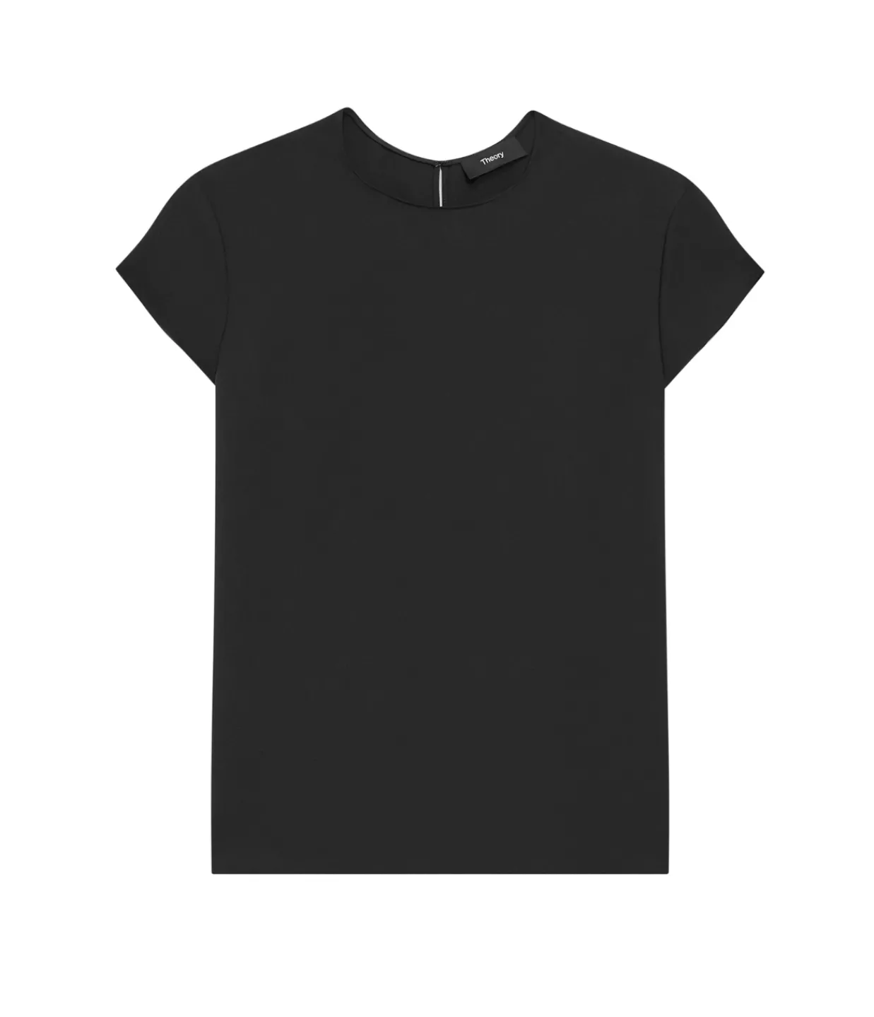 Theory Cap Sleeve Shell Top in Black Fashion