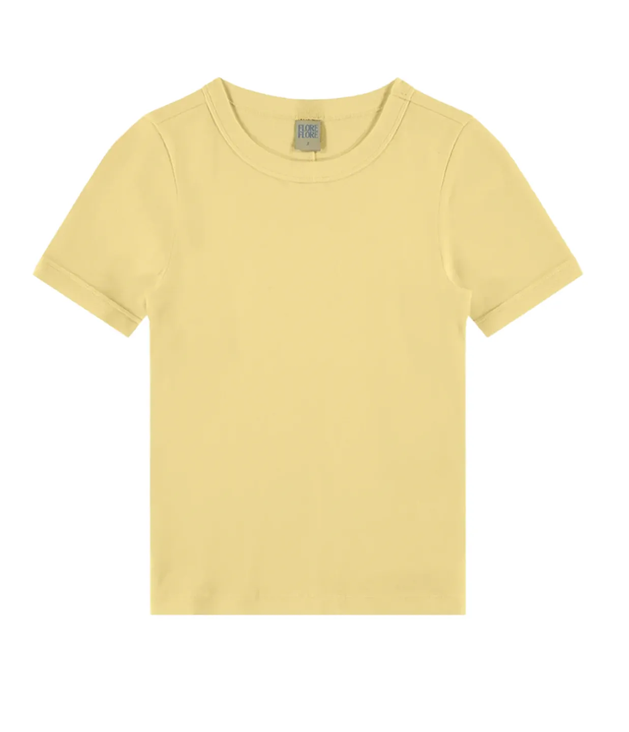 Flore Flore Car Fitted Crew Tee in Straw Cheap