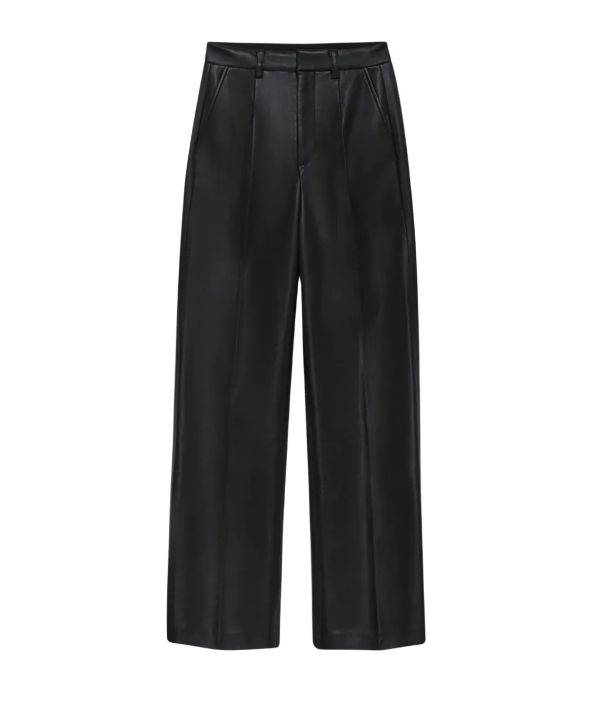 Anine Bing Carmen Recycled Leather Pant in Black Clearance