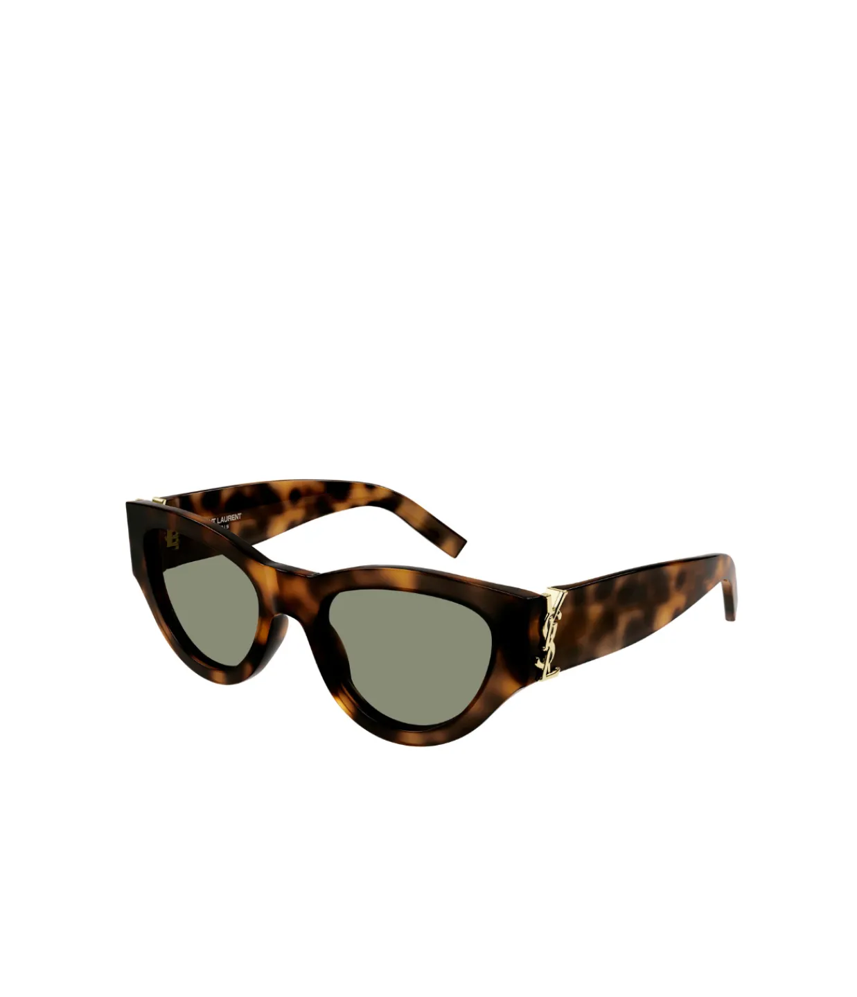 Saint Laurent Cat-eye Shaped Sunglasses in Havana Cheap