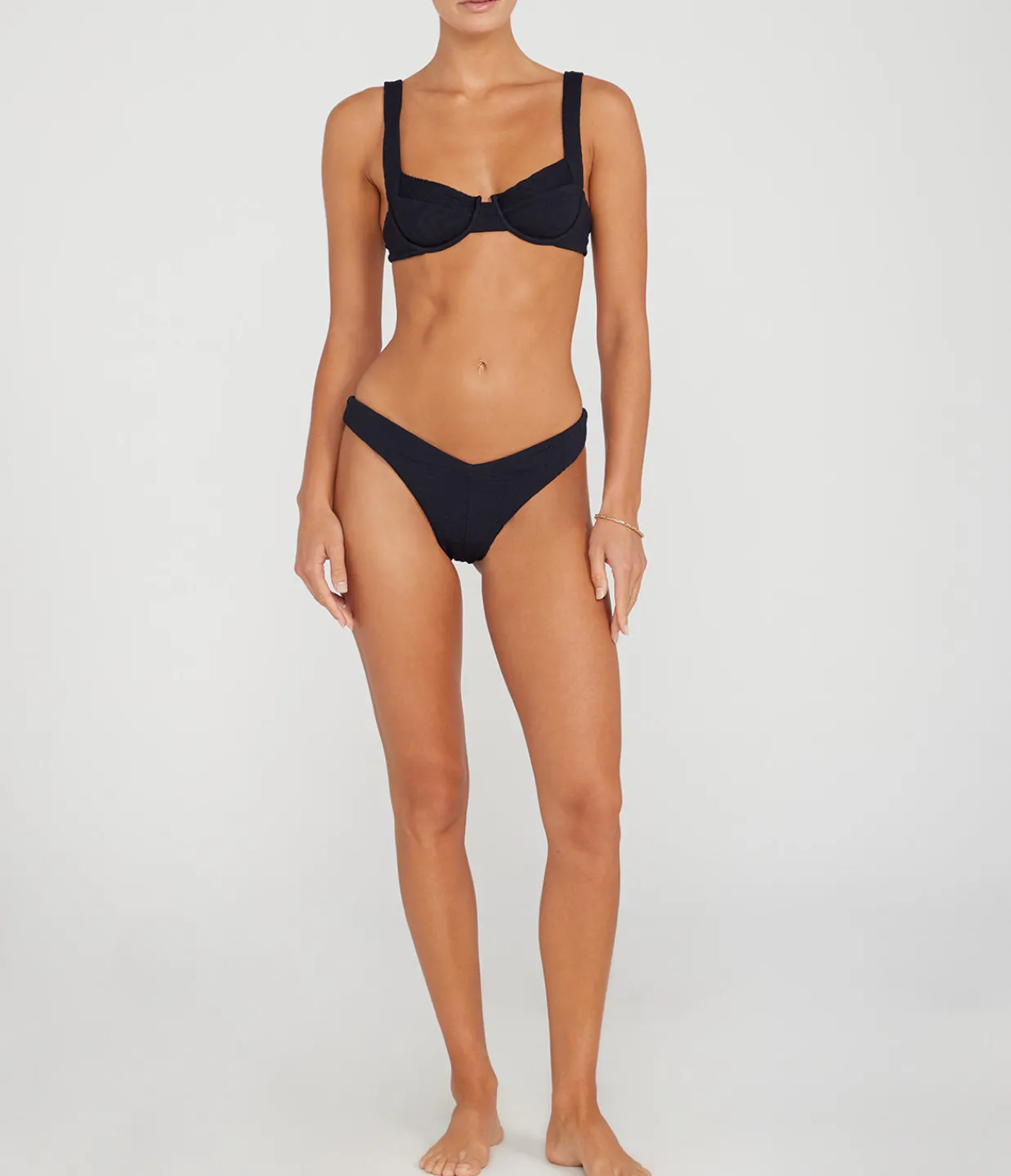 Fella Chad Bikini Bottom in Black Discount