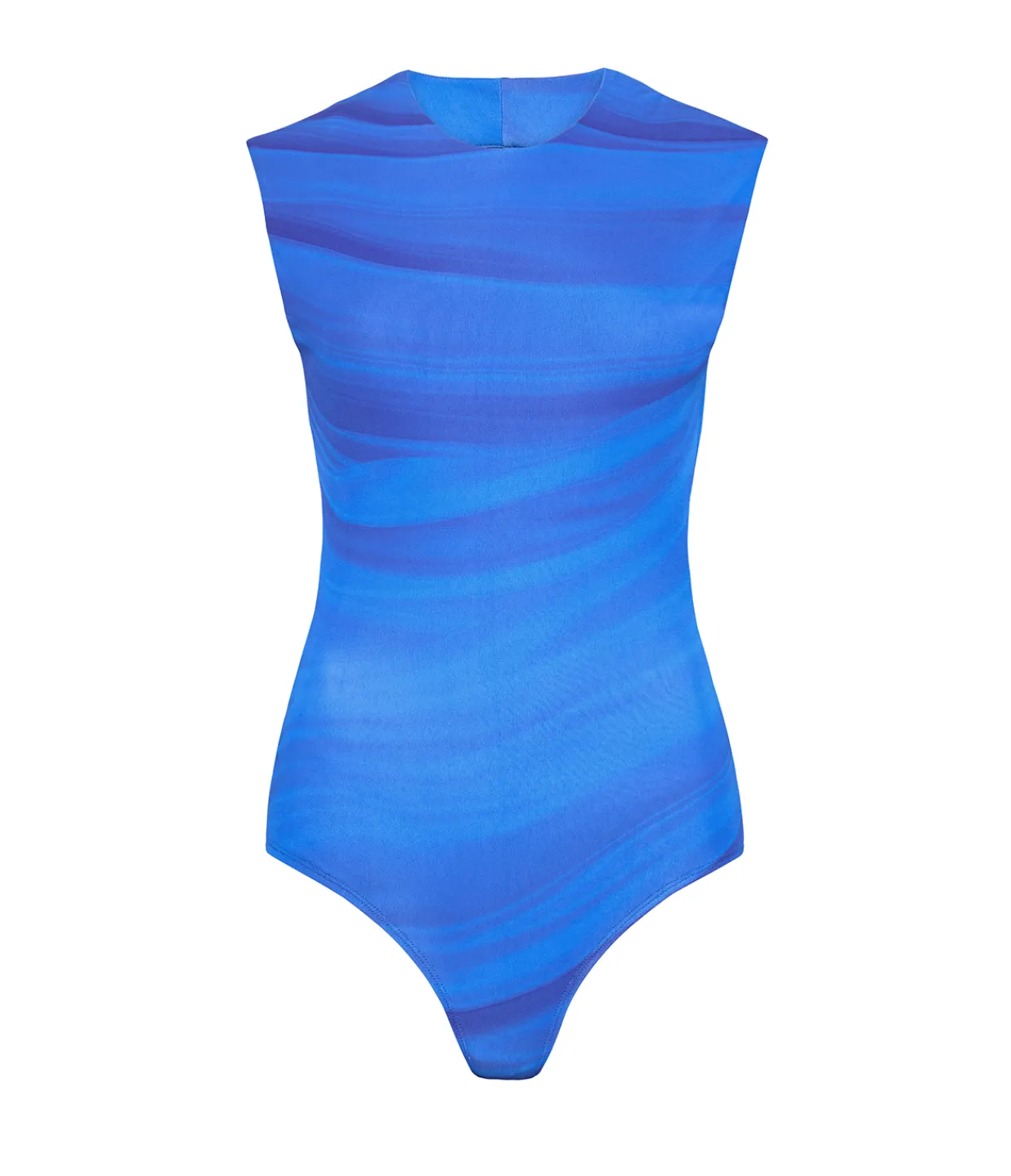 Paris Georgia Circle Sleeveless Bodysuit in Ibiza Blue Store