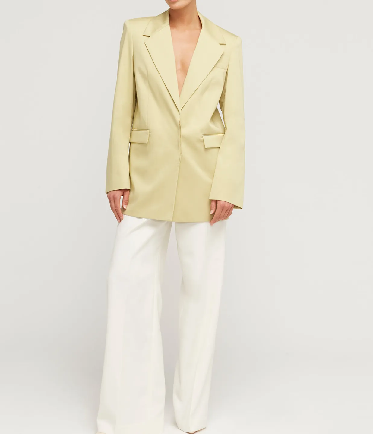 Gauge81 Clarens Twill Blazer in Pale Olive Best Sale