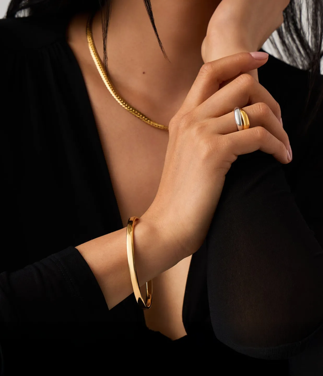 Missoma Classic Bangle in Gold Outlet