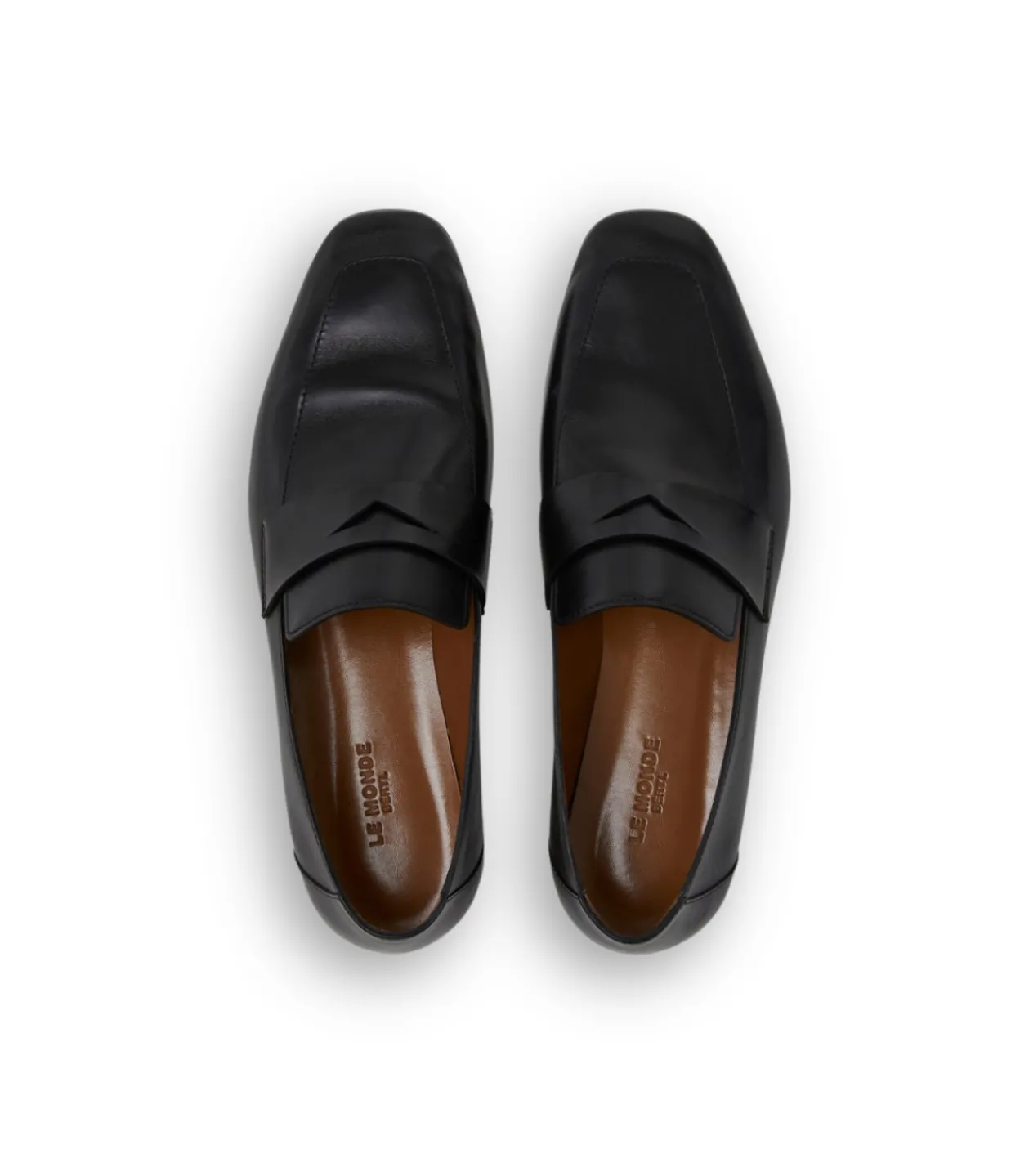 Le Monde Beryl Classic Loafer in Black Leather New