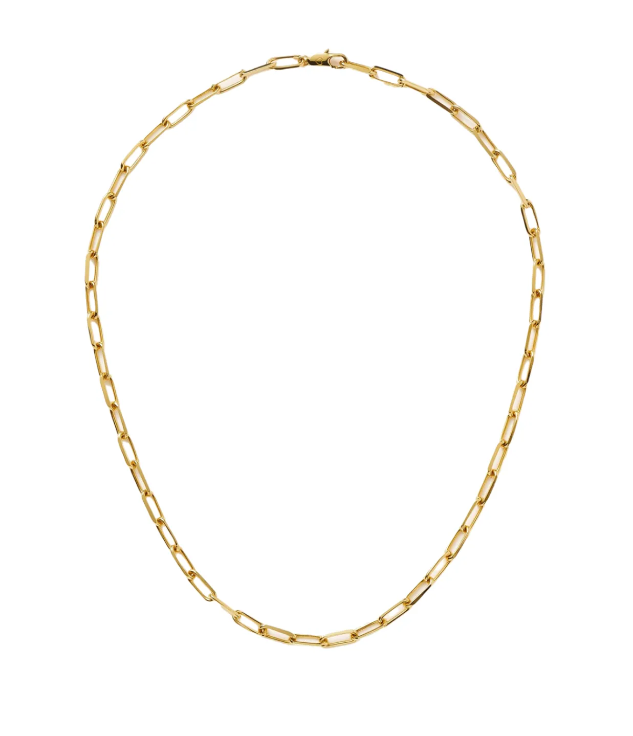 Missoma Classic Mini Short Paperclip Chain Necklace in Gold Shop