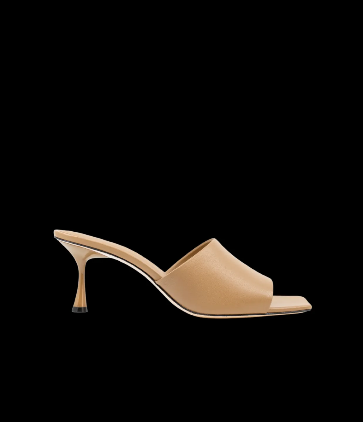 Studio Amelia Classic Mule Heel in Beige Best Sale