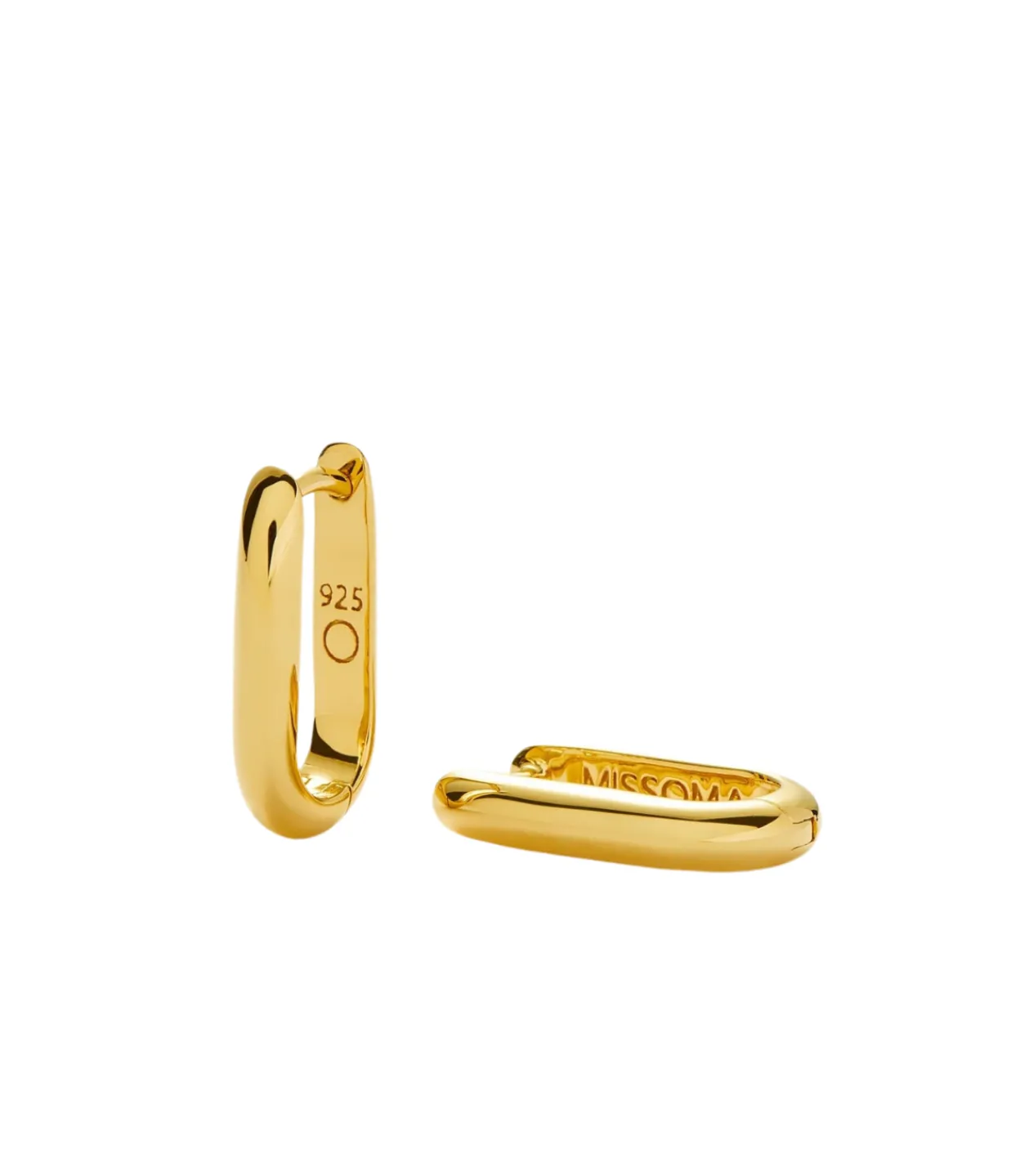 Missoma Classic Ovate Hoop Earrings in Gold Fashion
