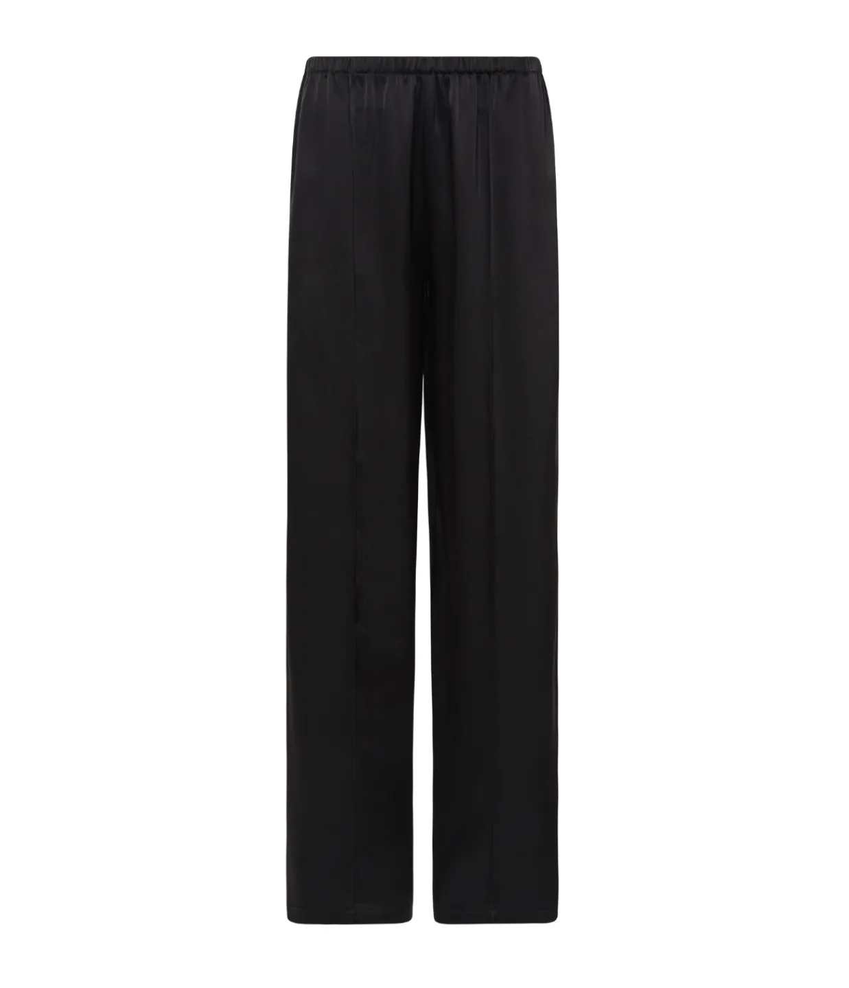 Esse Studios Classico Tuck Satin Pant in Black Hot