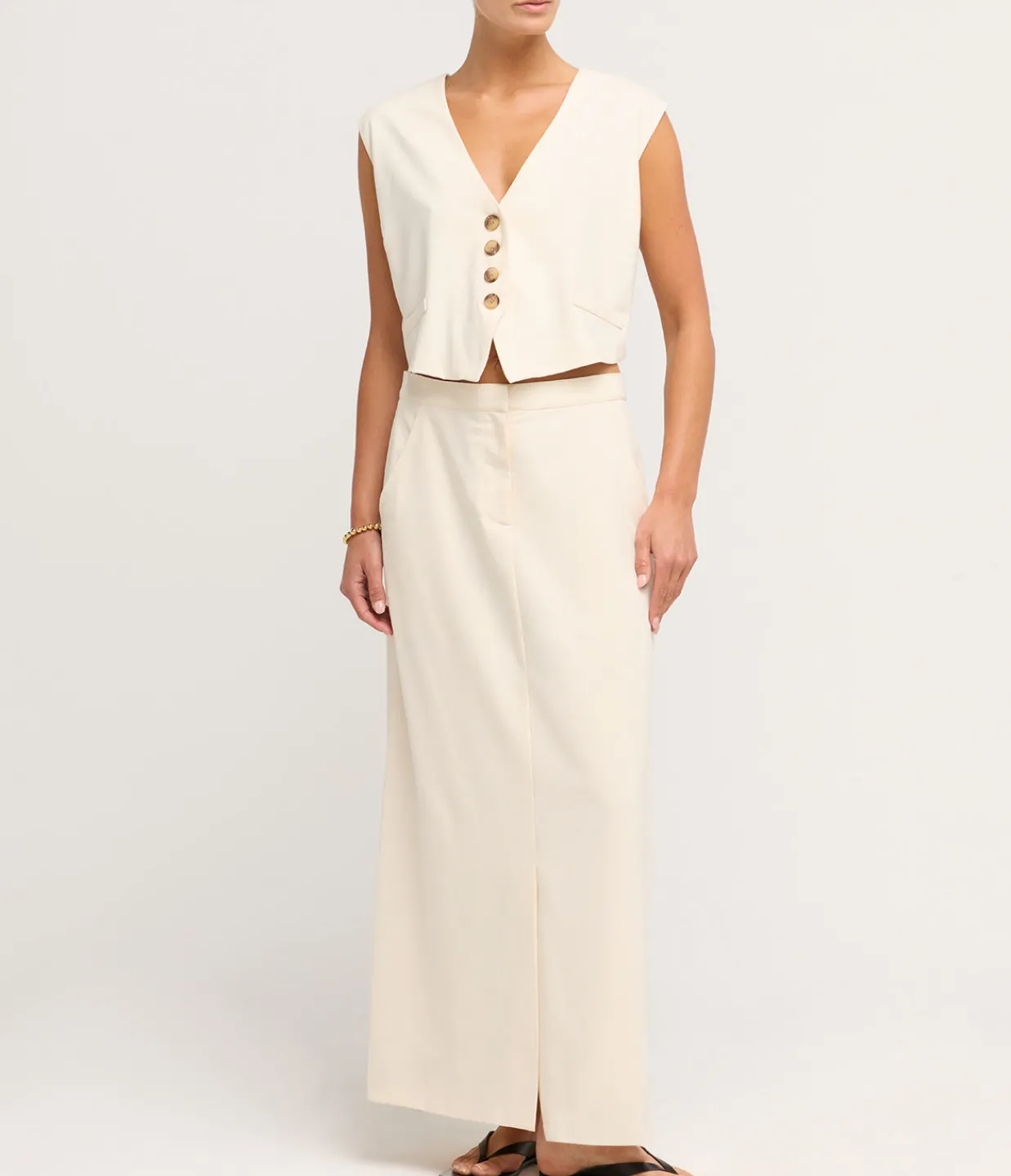 Solaqua Clemence Skirt in Ivory Shop