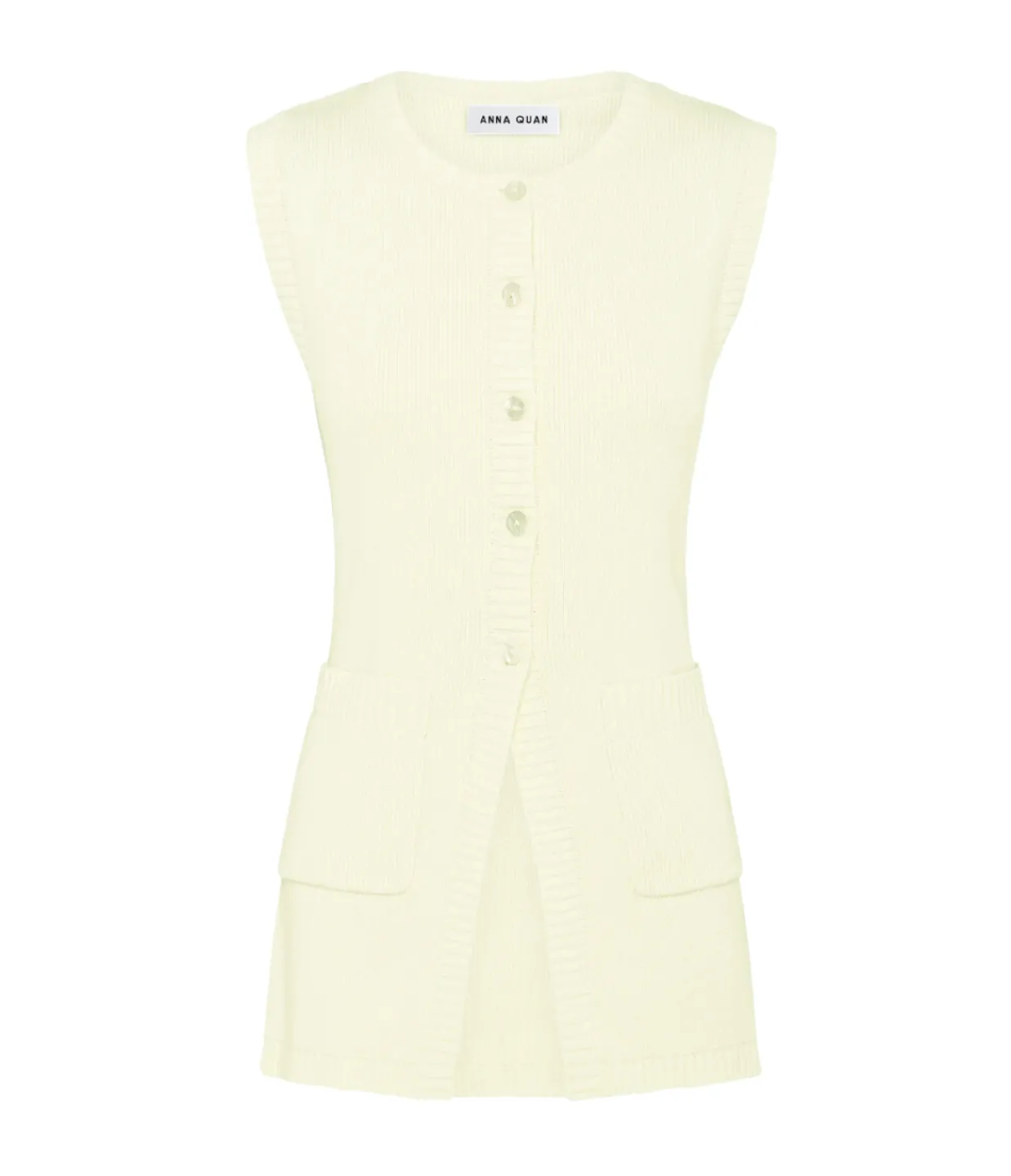 Anna Quan Codie Sleeveless Vest Top in Silence Hot