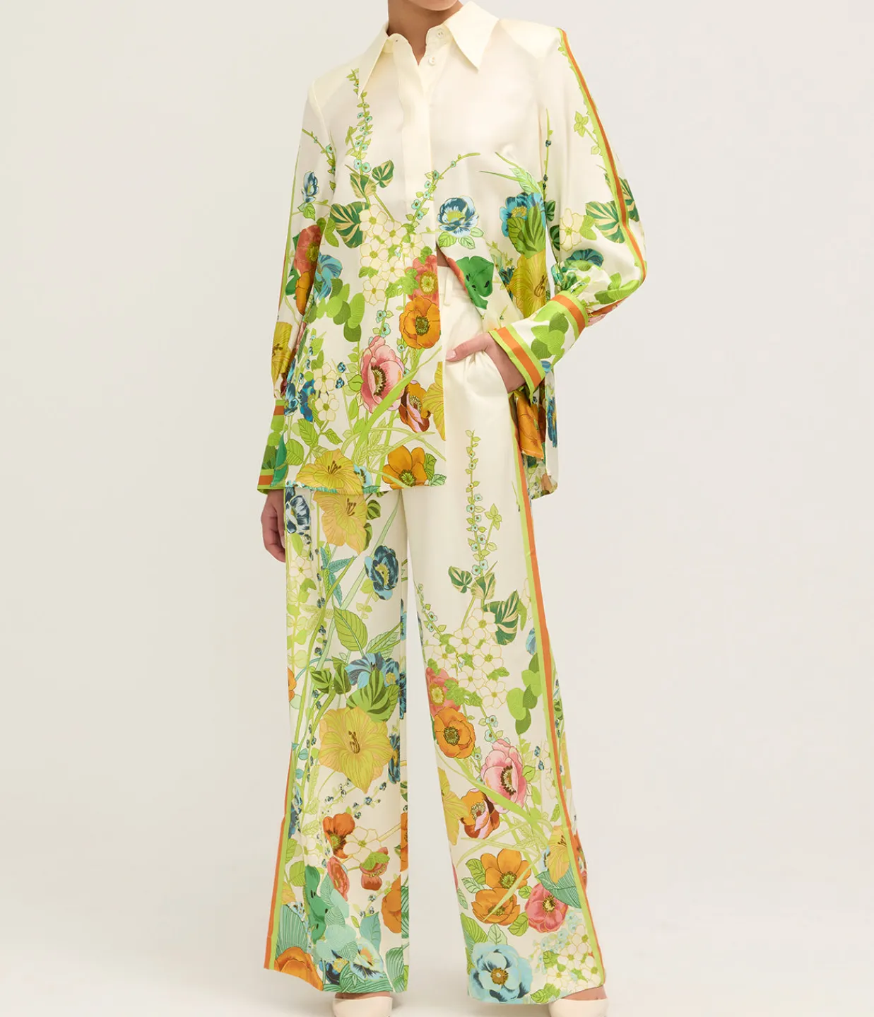 Alemais Constance Pant in Cream Hot