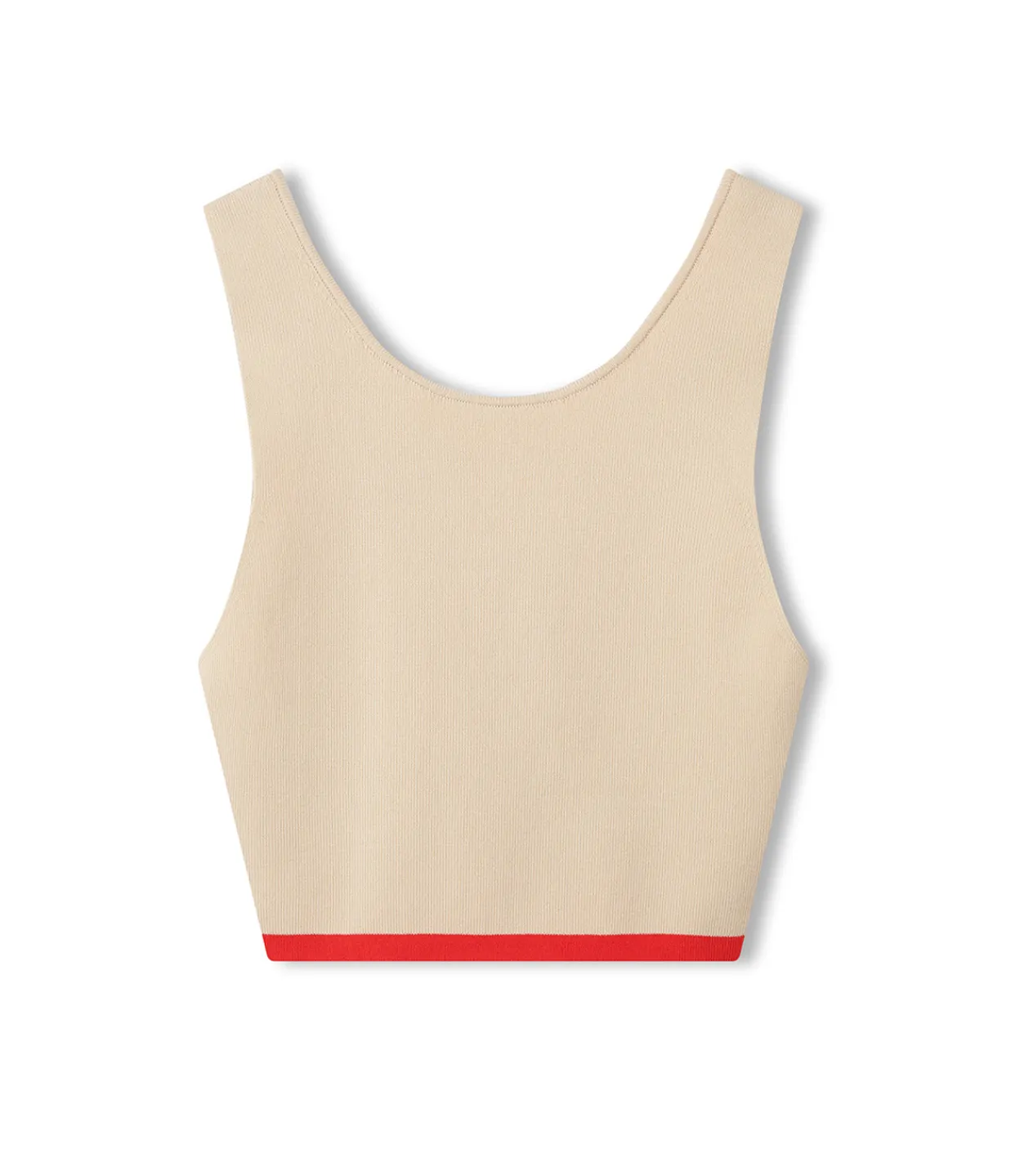 Zulu & Zephyr Contrast Knit Top in Sand Online