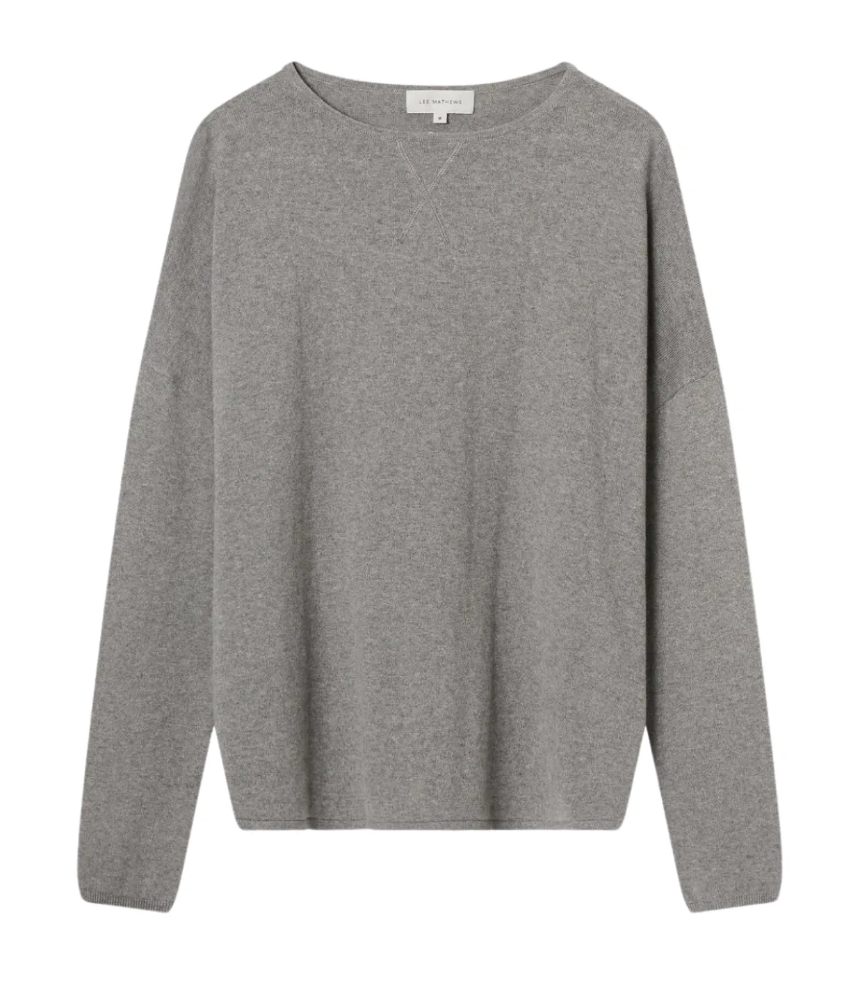 Lee Mathews Cotton Cashmere Long Sleeve Knit in Uniform New