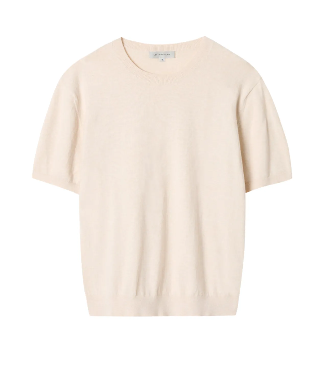 Lee Mathews Cotton Cashmere Tee Oat Neutral Fashion