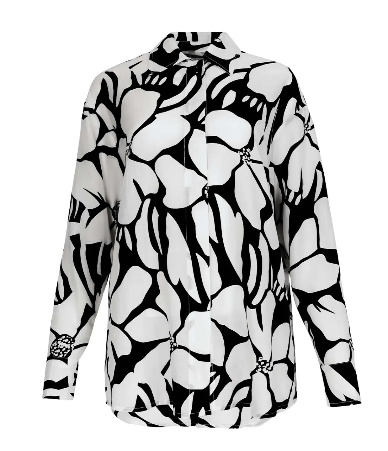 Ziah Cotton Silk Shirt in Magnolia Discount