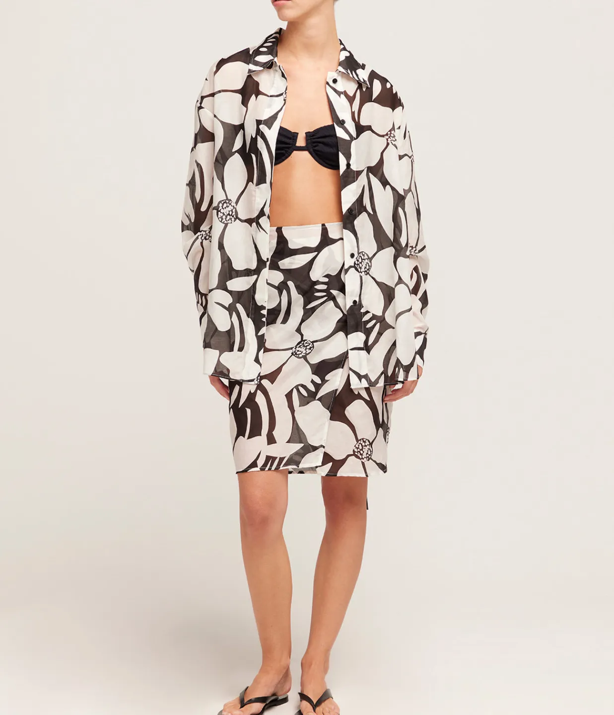Ziah Cotton Silk Shirt in Magnolia Discount