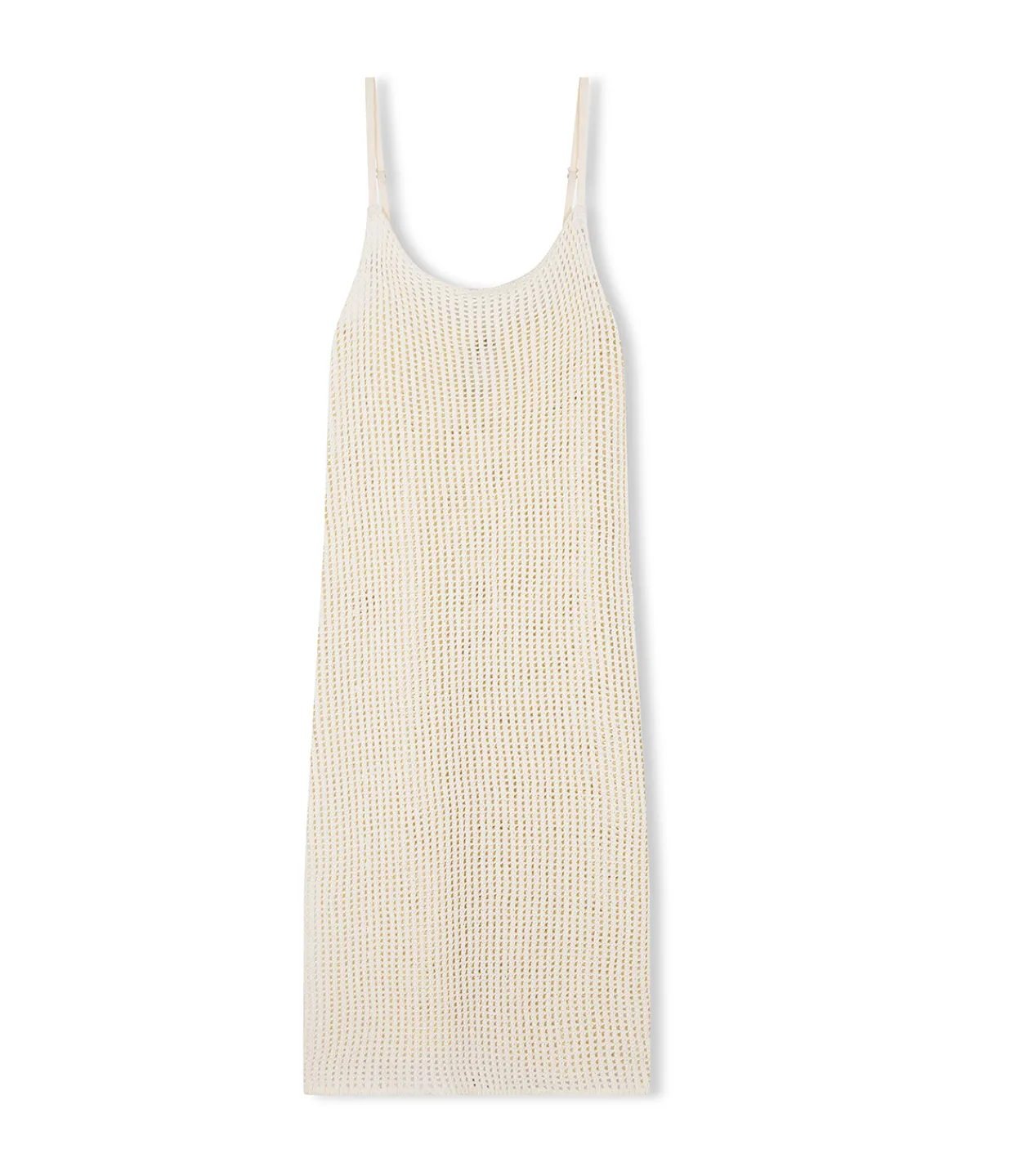 Zulu & Zephyr Crochet Scoop Neck Dress in Milk Hot