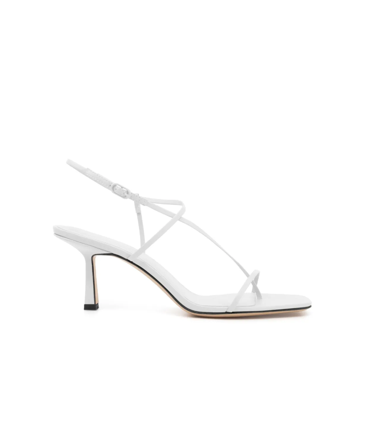 Studio Amelia Cross Front Heel in White Best Sale