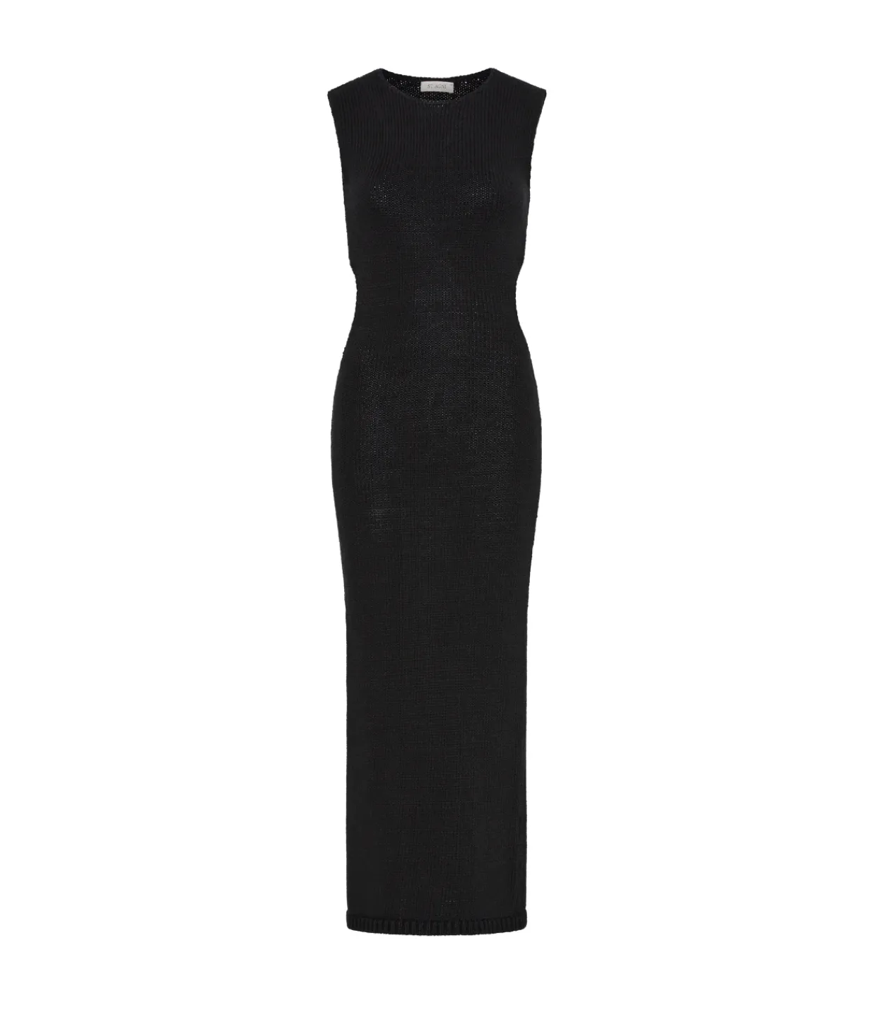 St Agni Cupro Jersey Drape Dress in Black Store