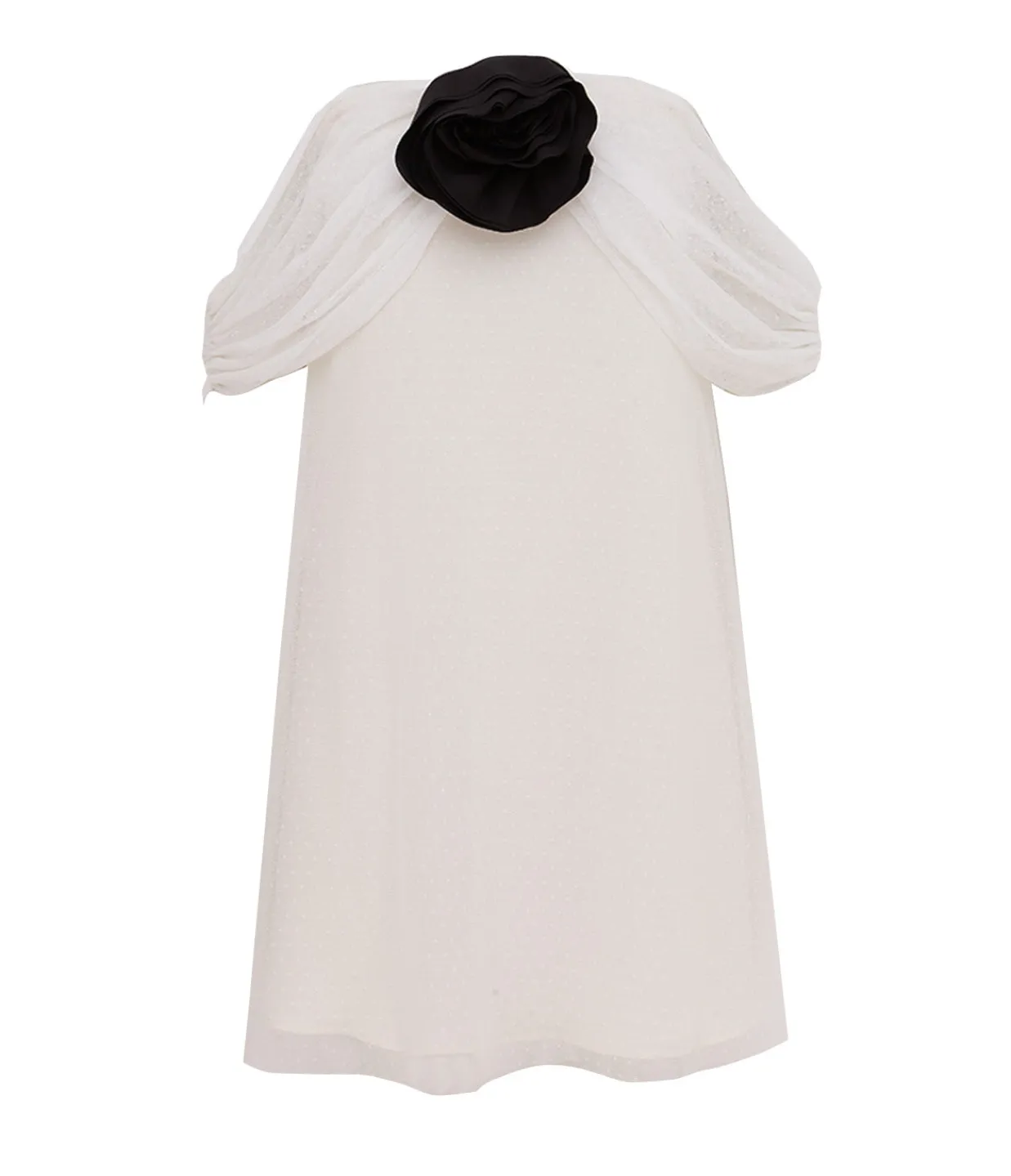 Bernadette Daffodil Mini Dress in Ivory Best Sale